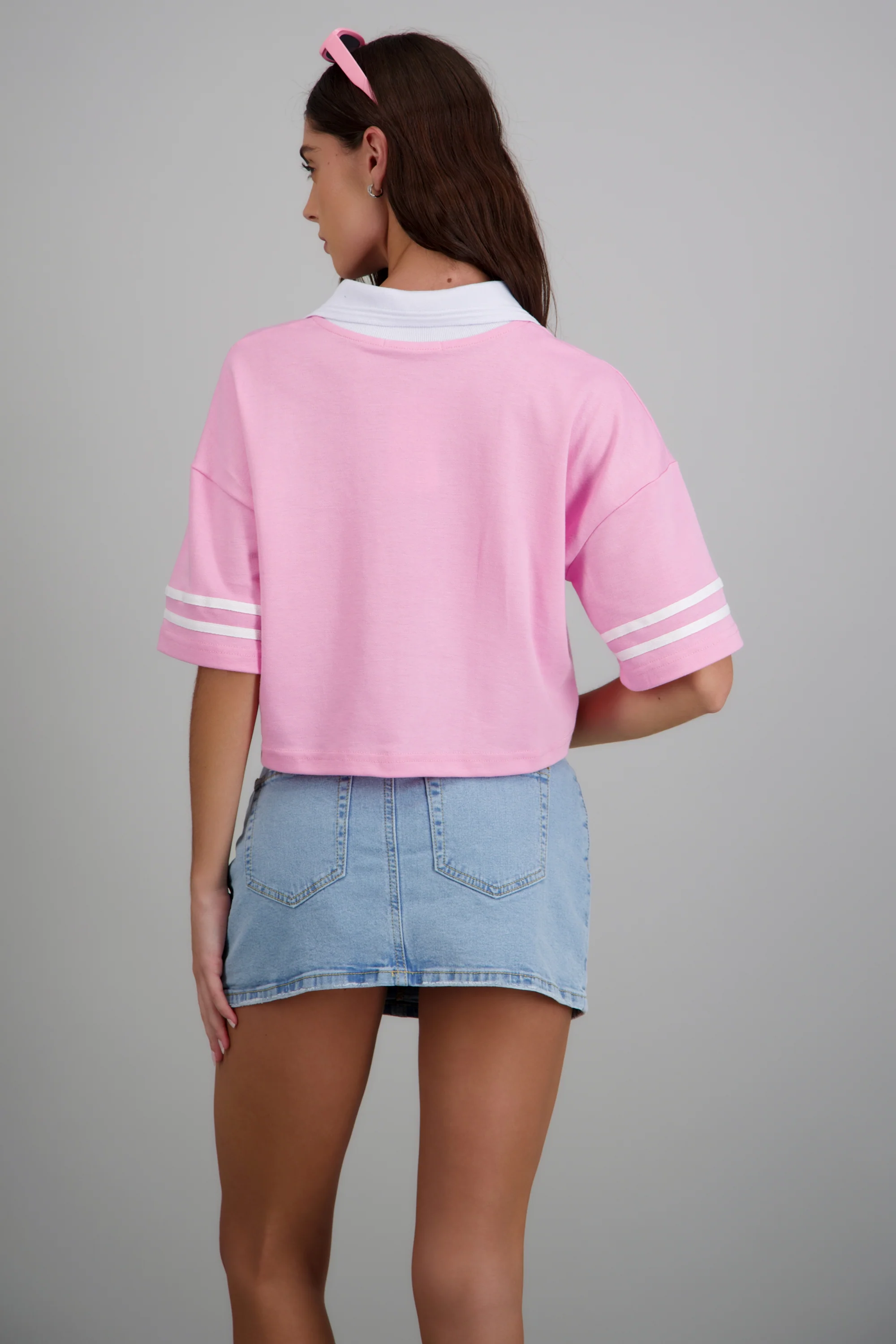 Polo boxy contraste California - Image 4