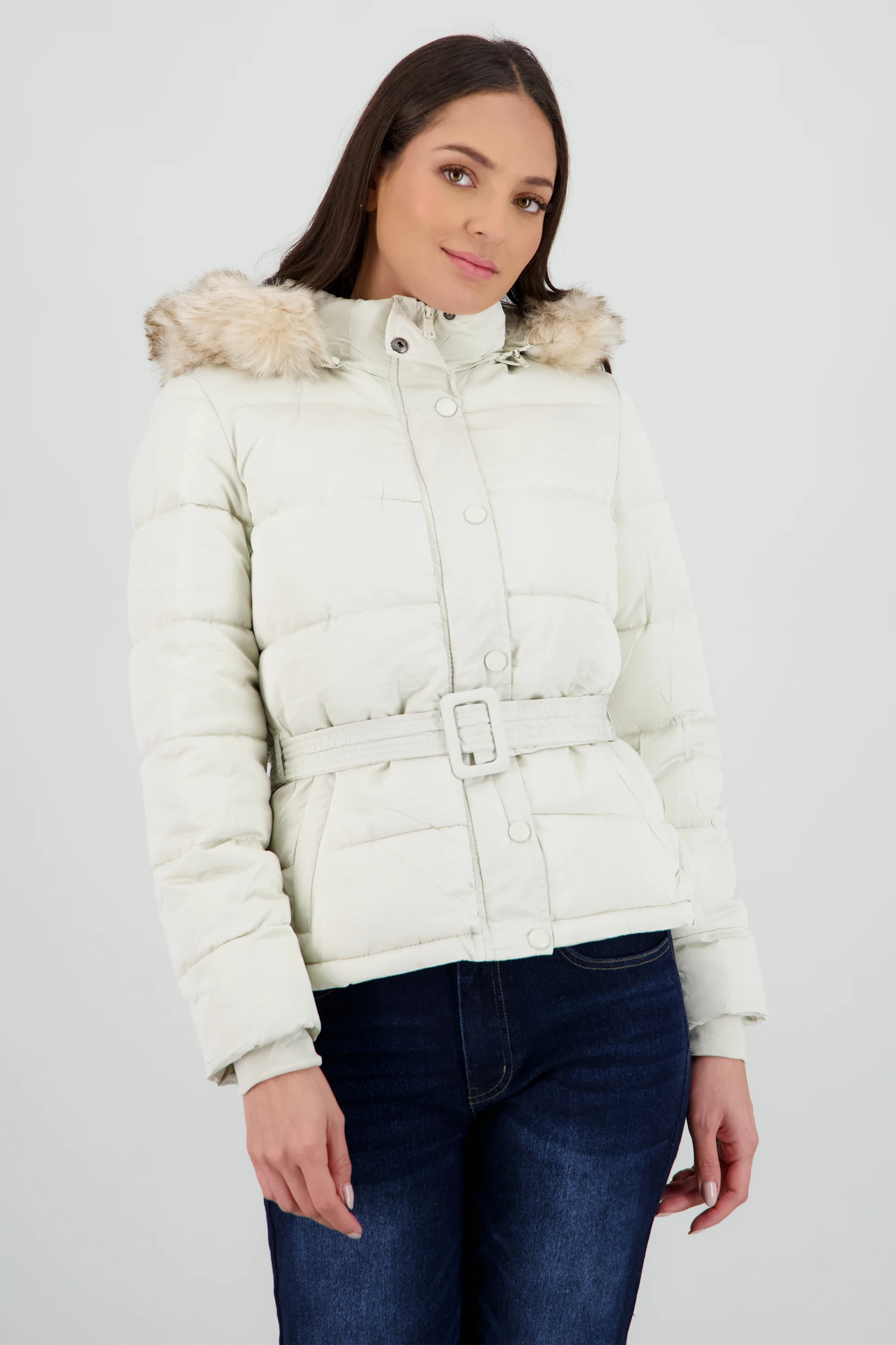 Puffer con cinturon - Image 2