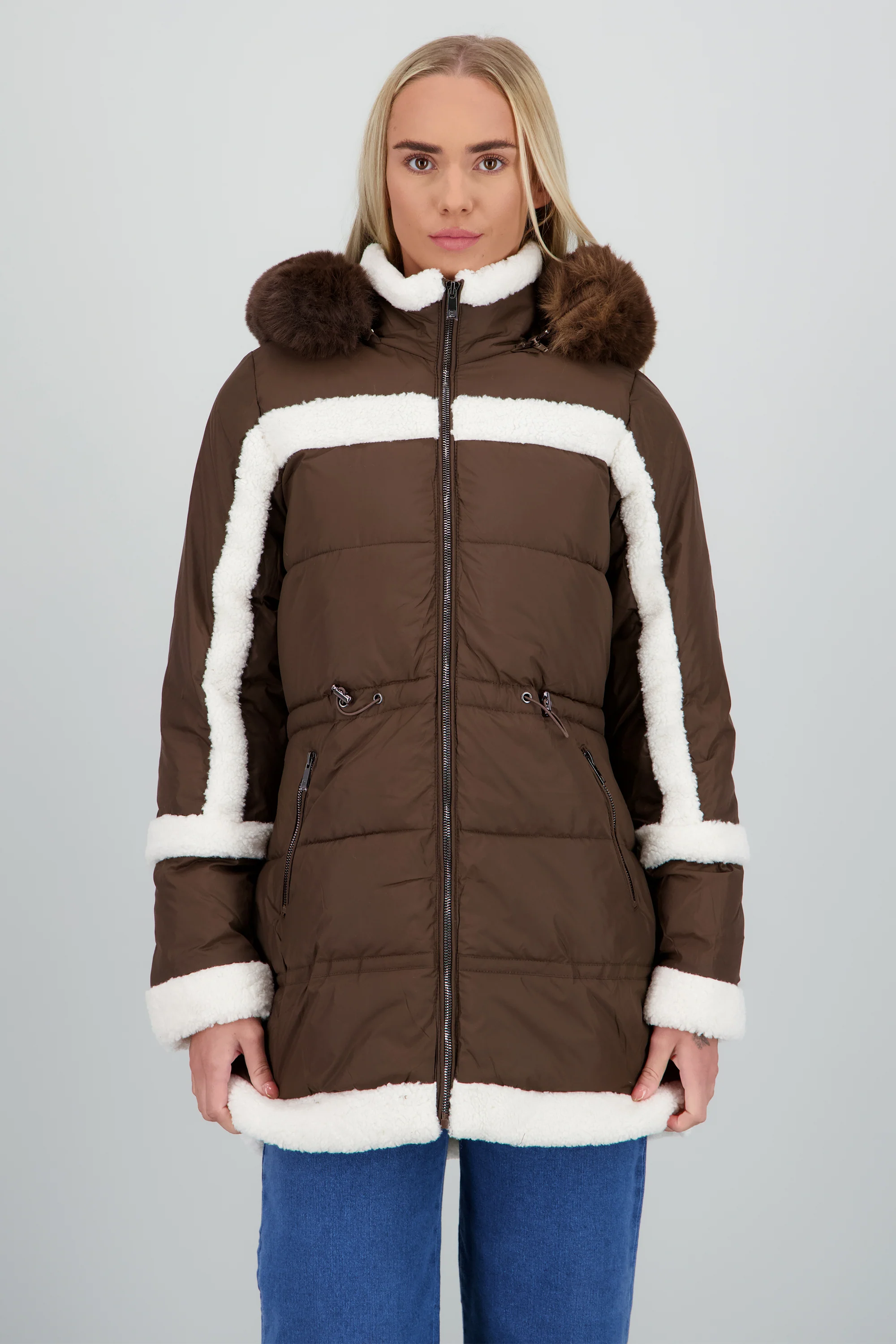 Puffer detalle peluche - Image 2