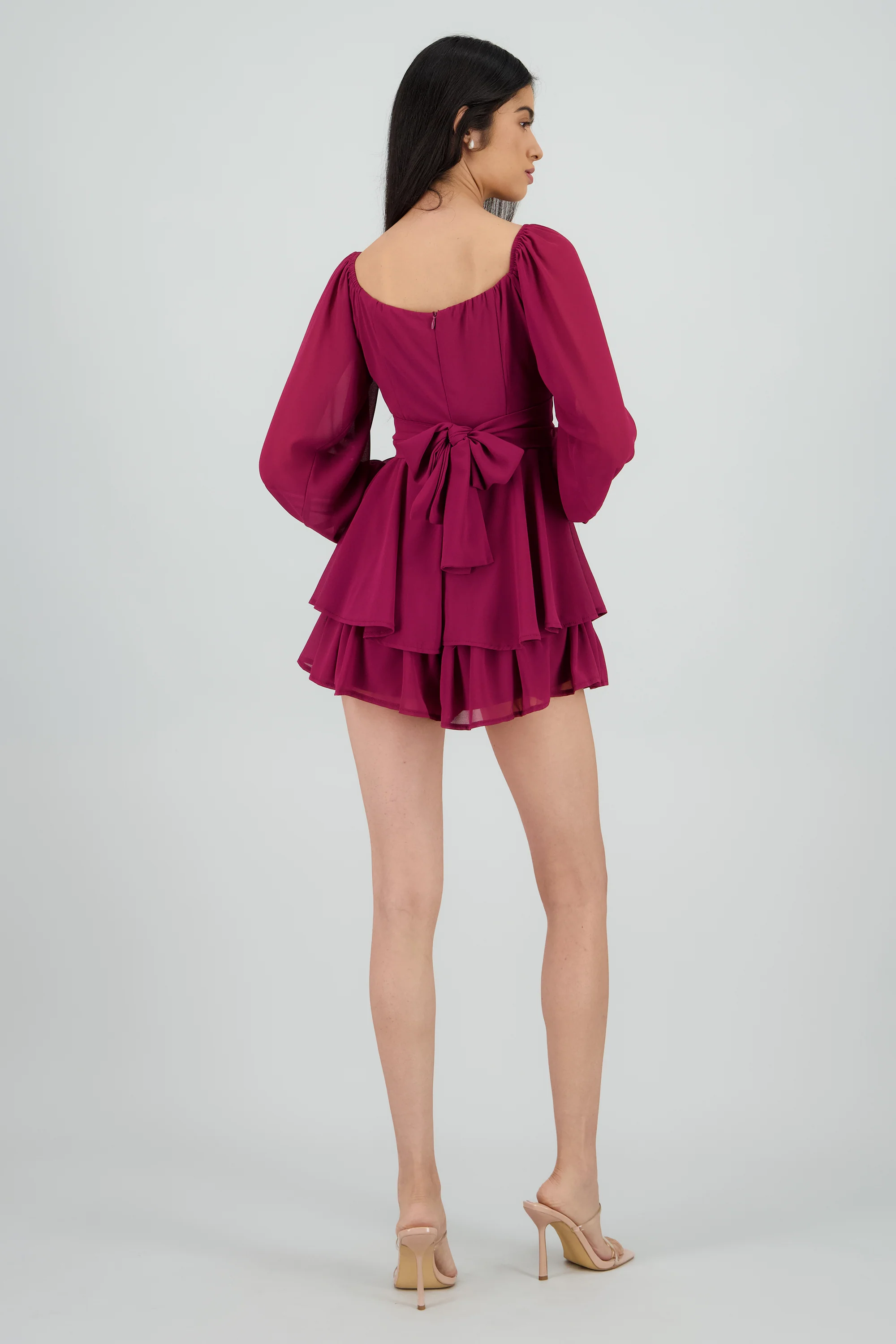 Romper mini manga larga mesh - Image 4