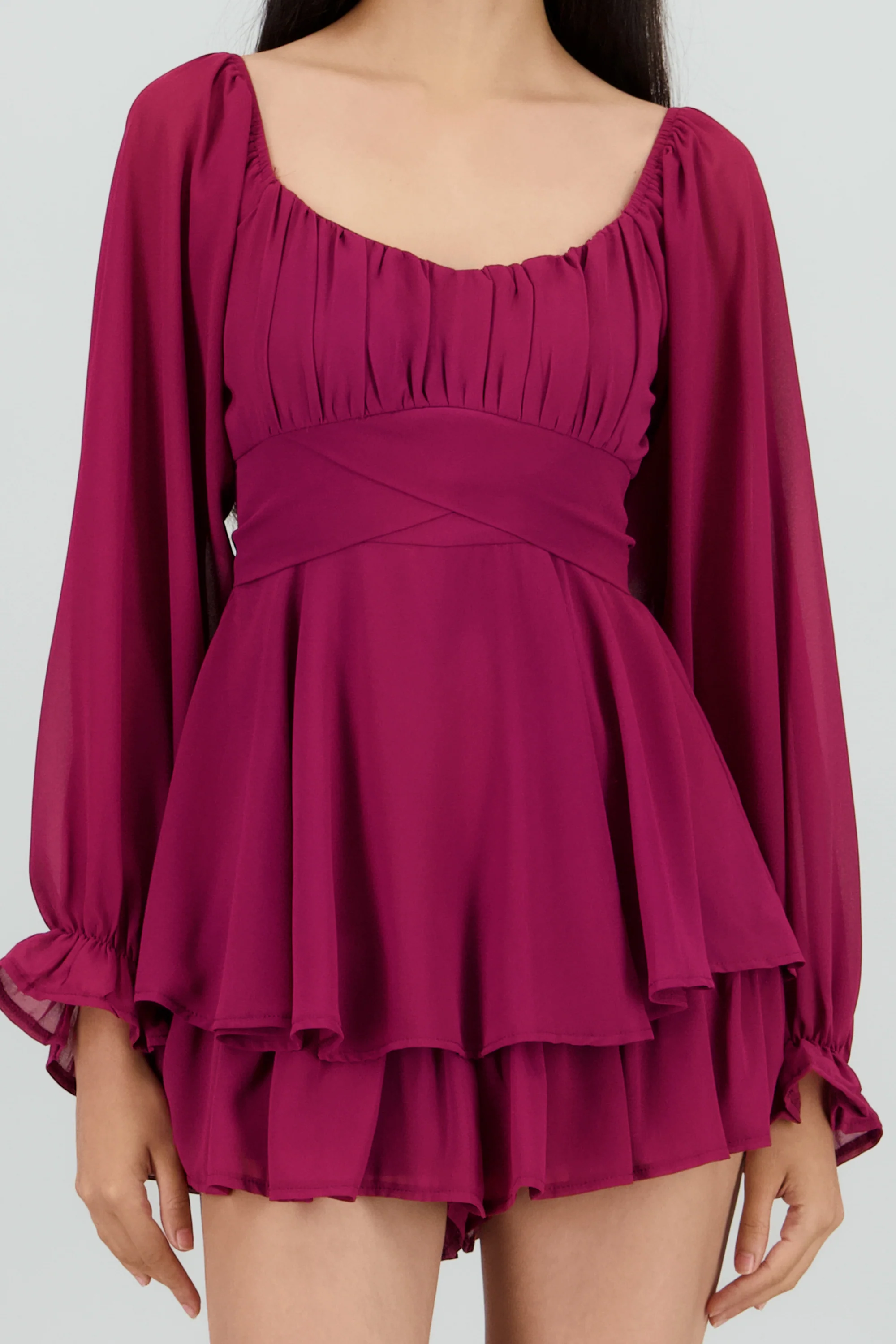 Romper mini manga larga mesh - Image 5