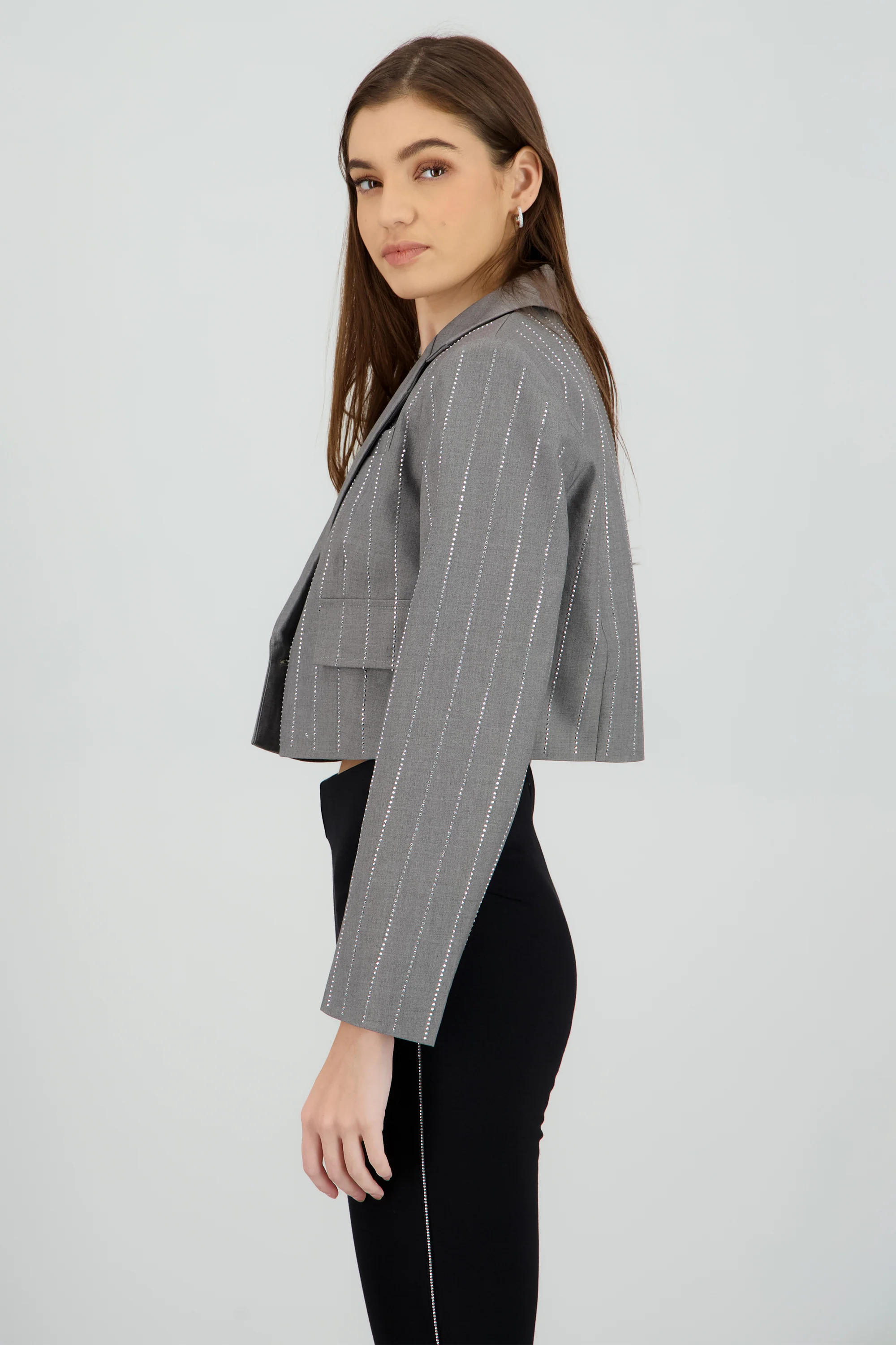 Saco crop detalle brillos - Image 3