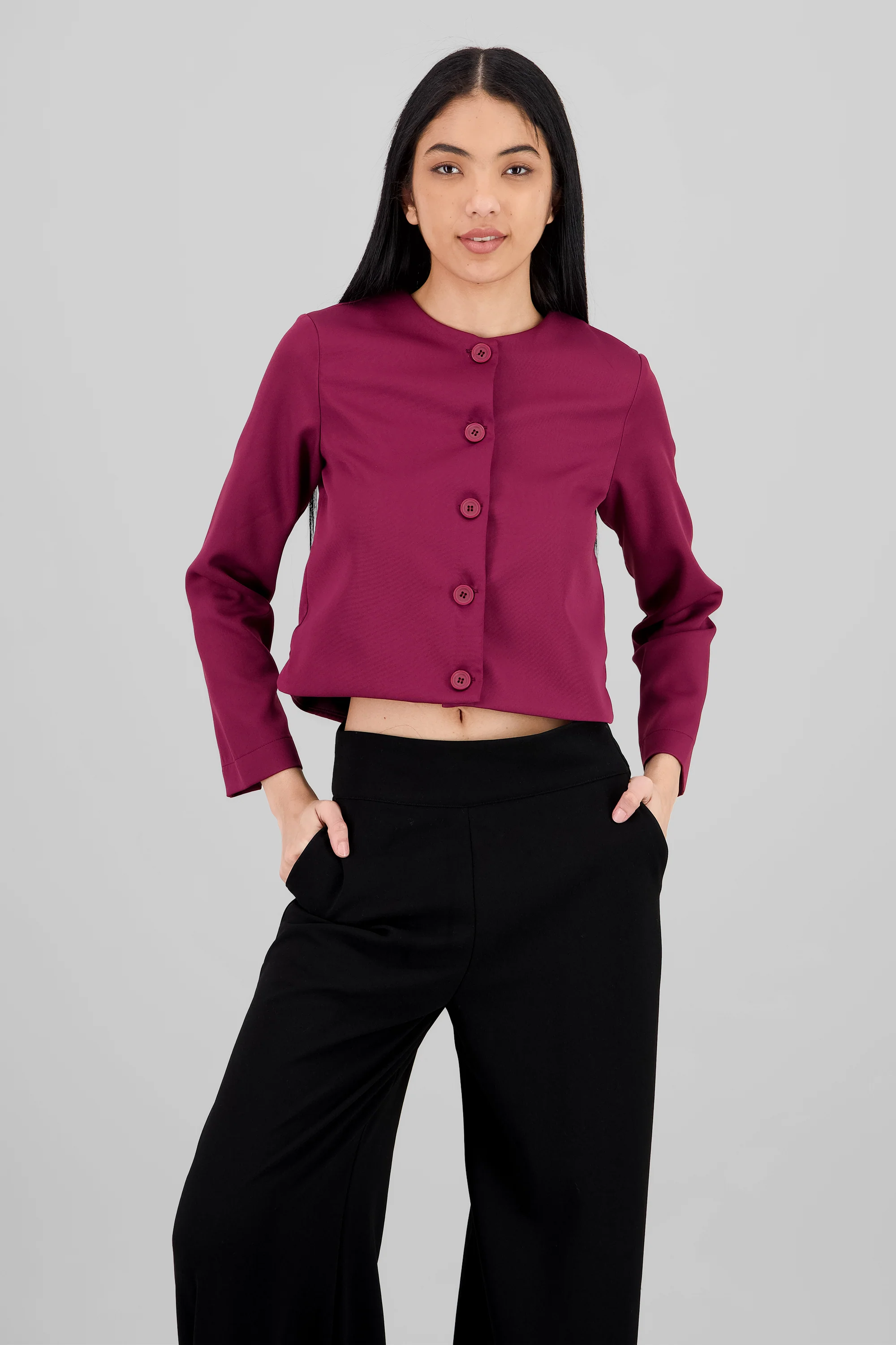 Saco liso botones - Image 2