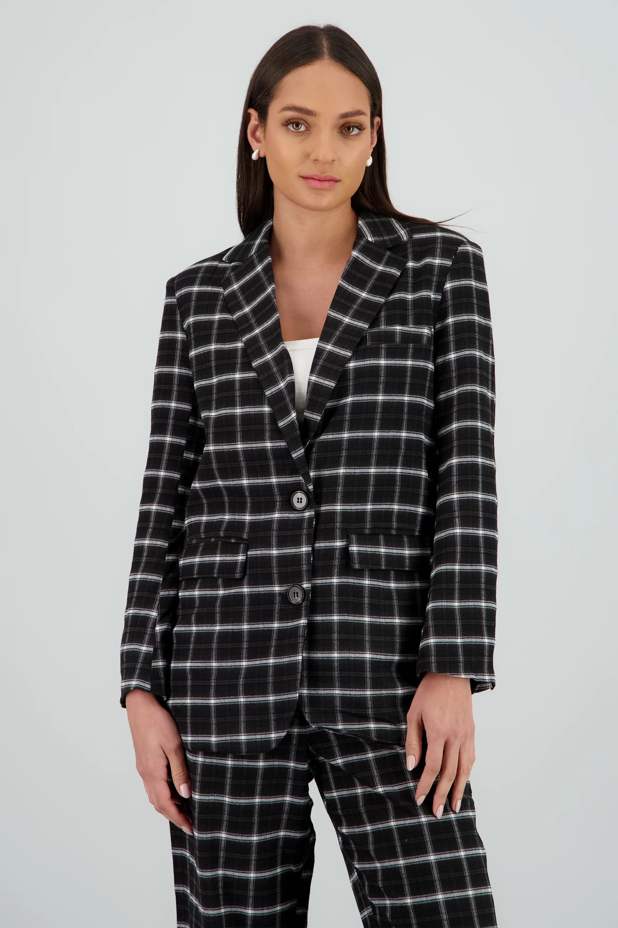 Saco oversized cuadros