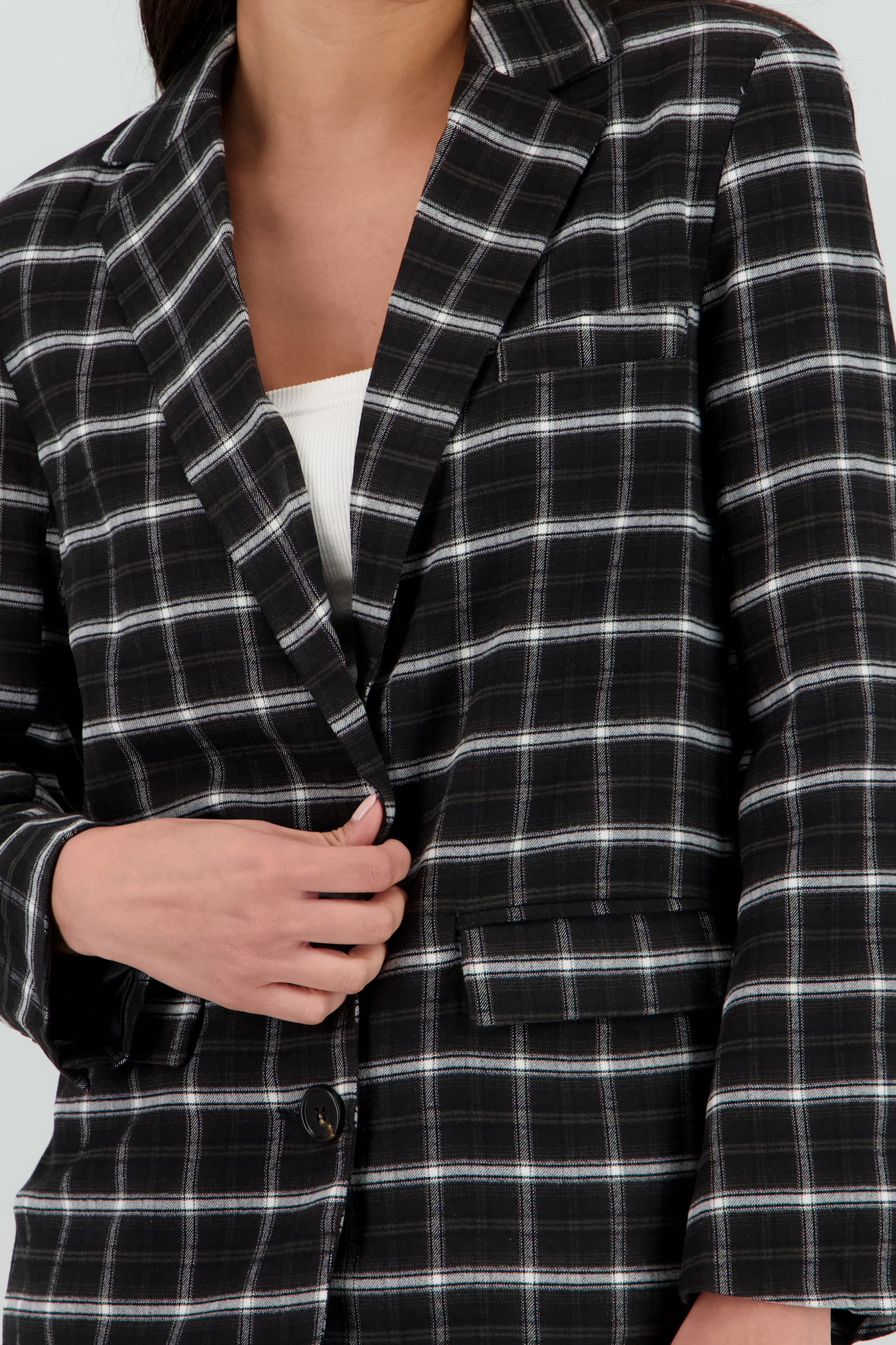 Saco oversized cuadros - Image 5