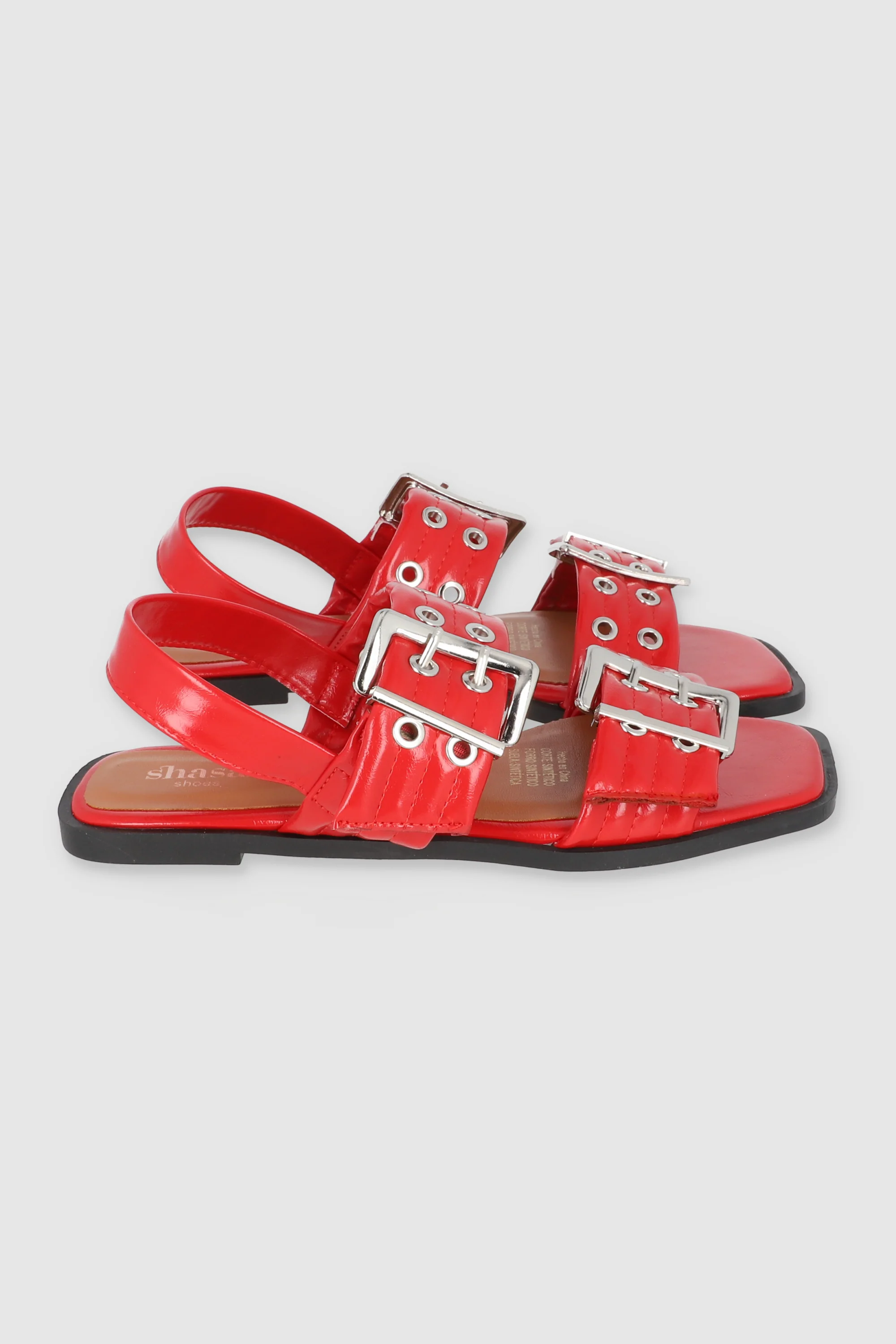 Sandalia hebilla doble eyelets slingback - Image 3