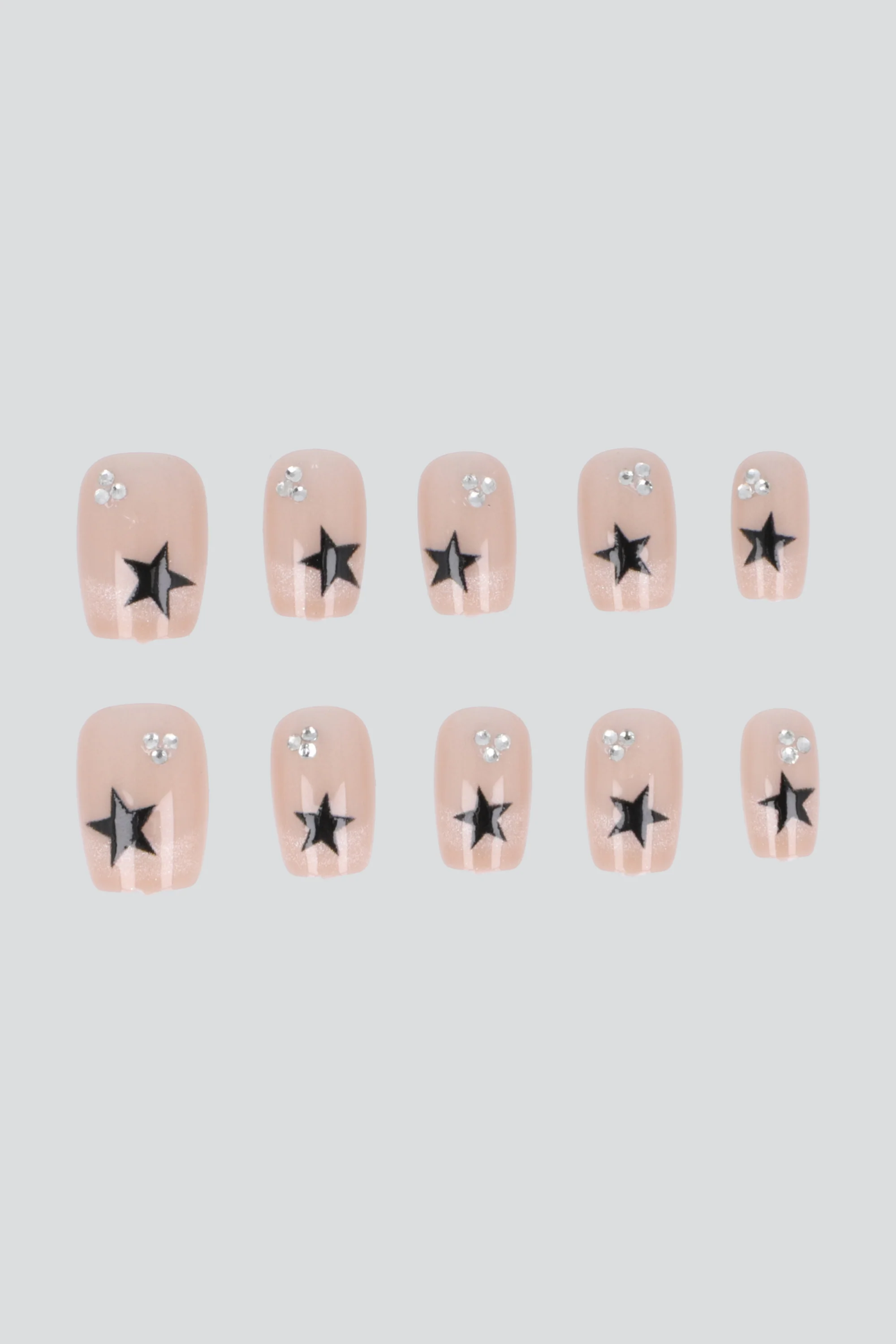 Set 10 uñas ojo de gato estrella