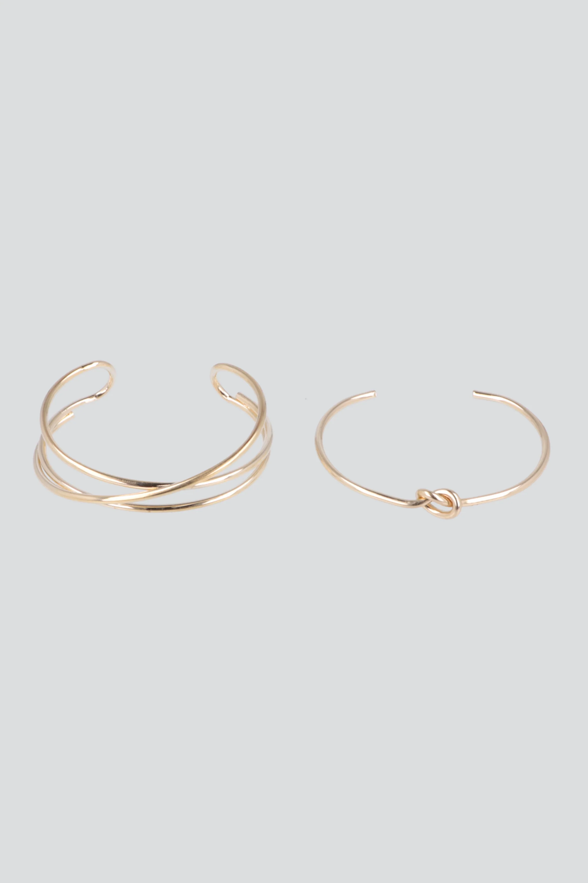 SET 2 CUFFS NUDO ENTRELAZADO