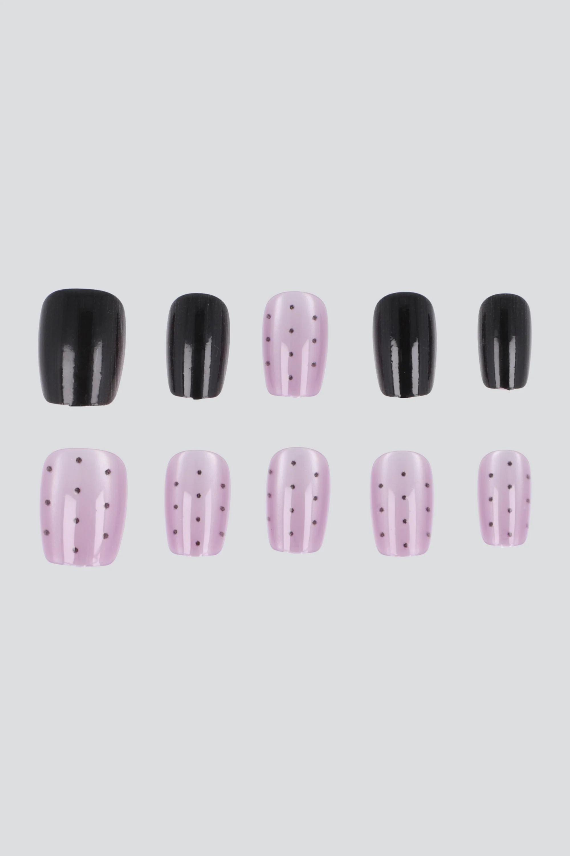 Set 10 uñas ojo de gato polka