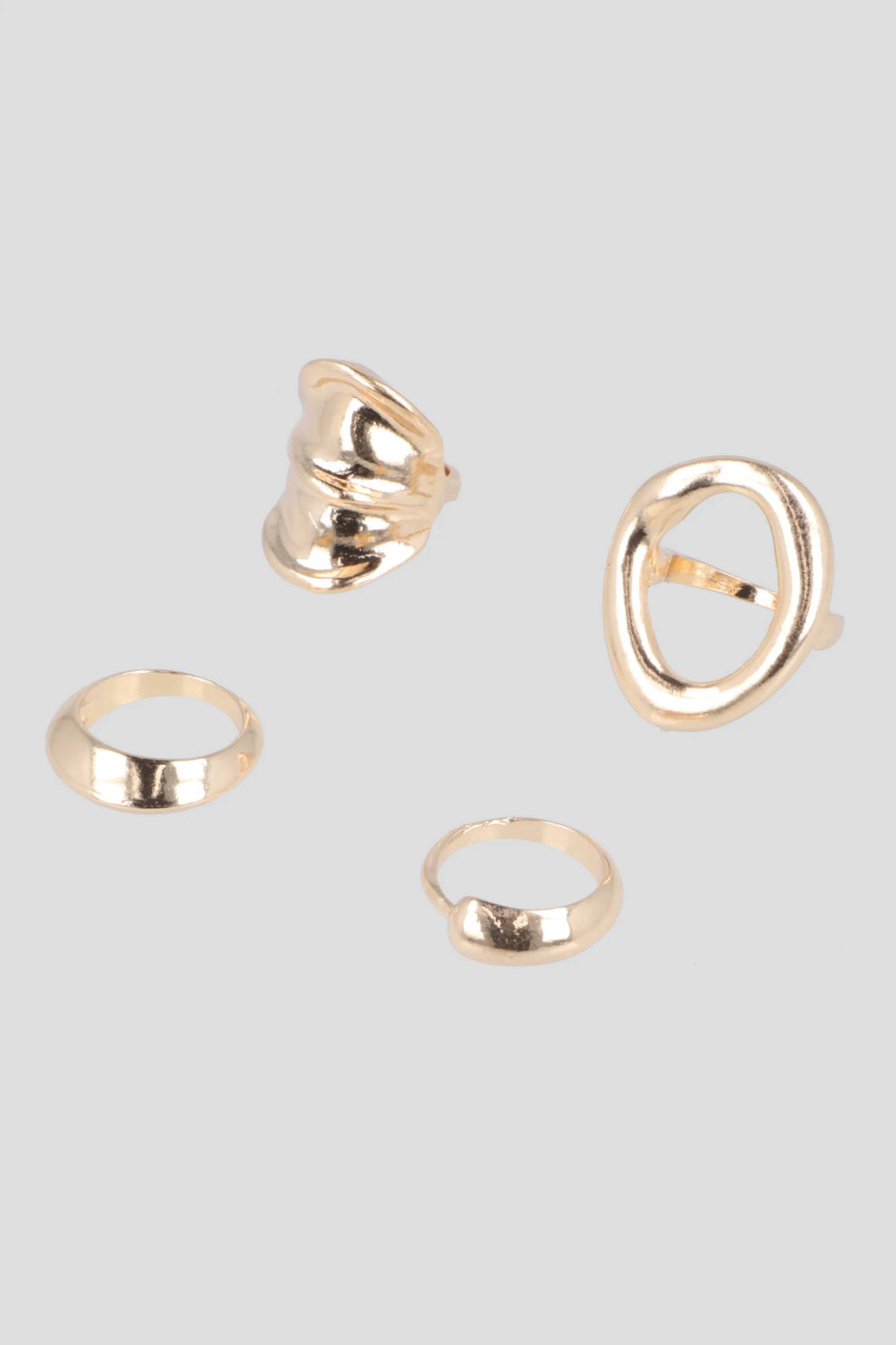 SET 4 ANILLOS FORMAS METALICA - Image 2