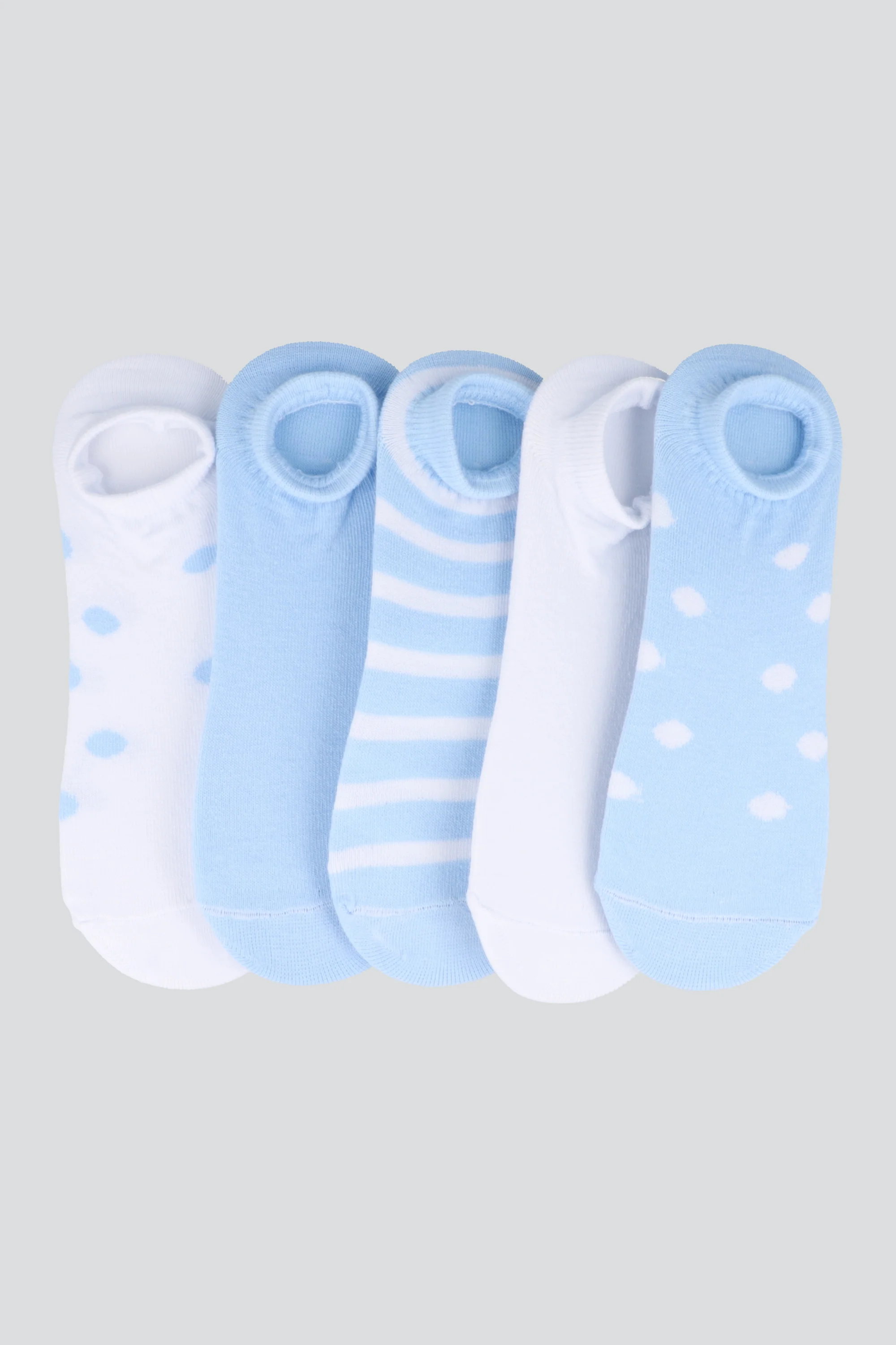 Set 5 pack cubrepies lineas polka