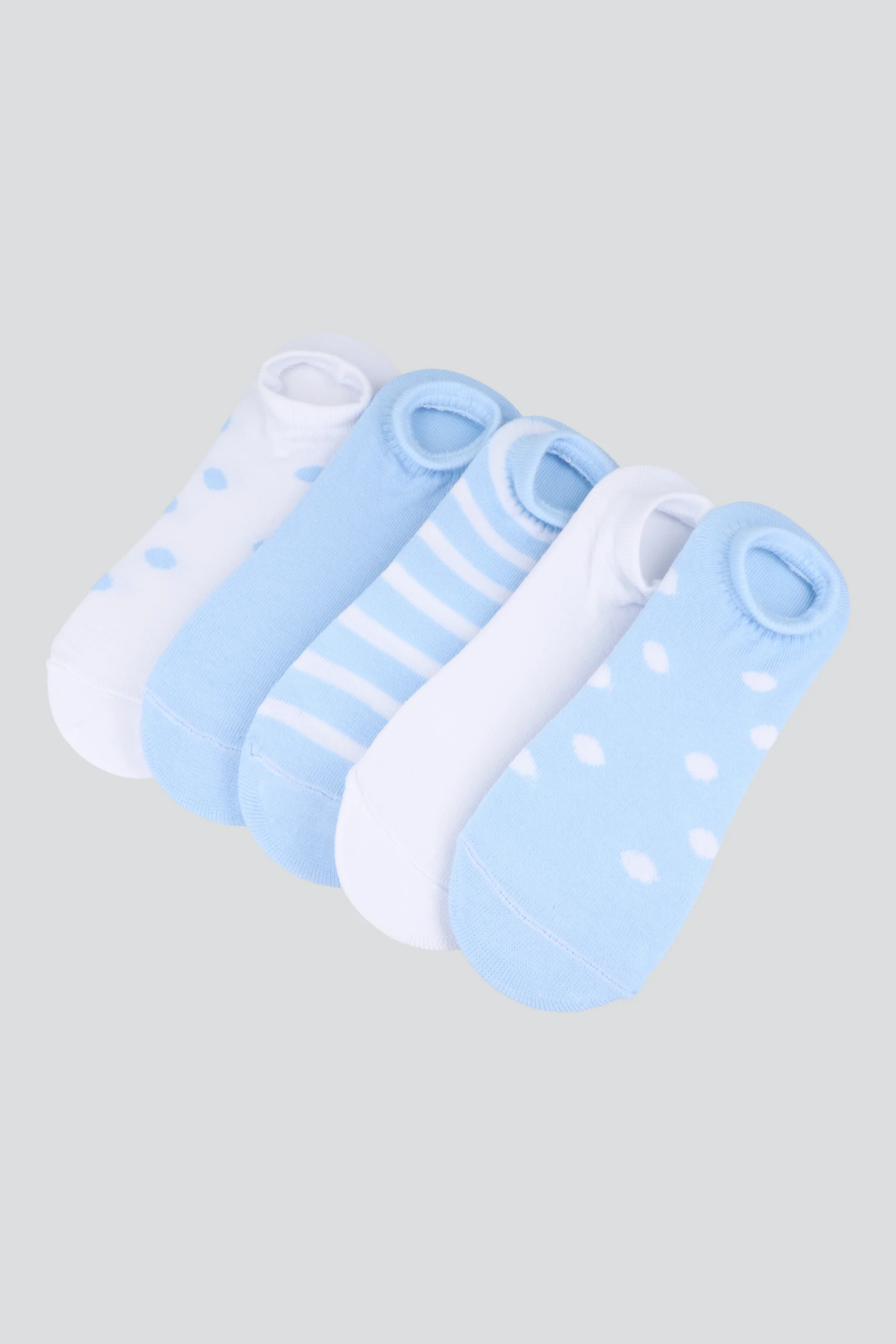 Set 5 pack cubrepies lineas polka - Image 2