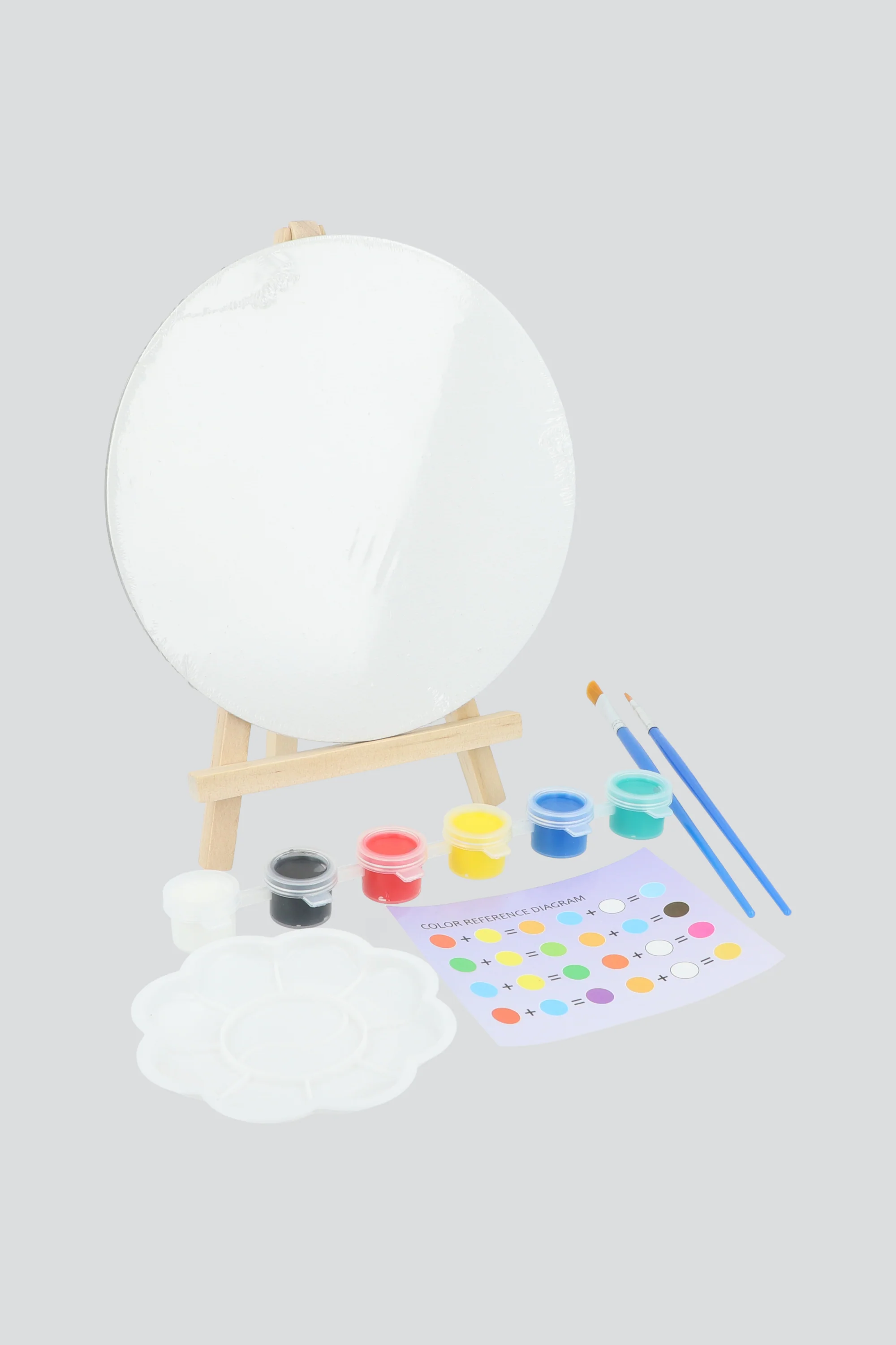 Set diy caballete lienzo redondo - Image 2