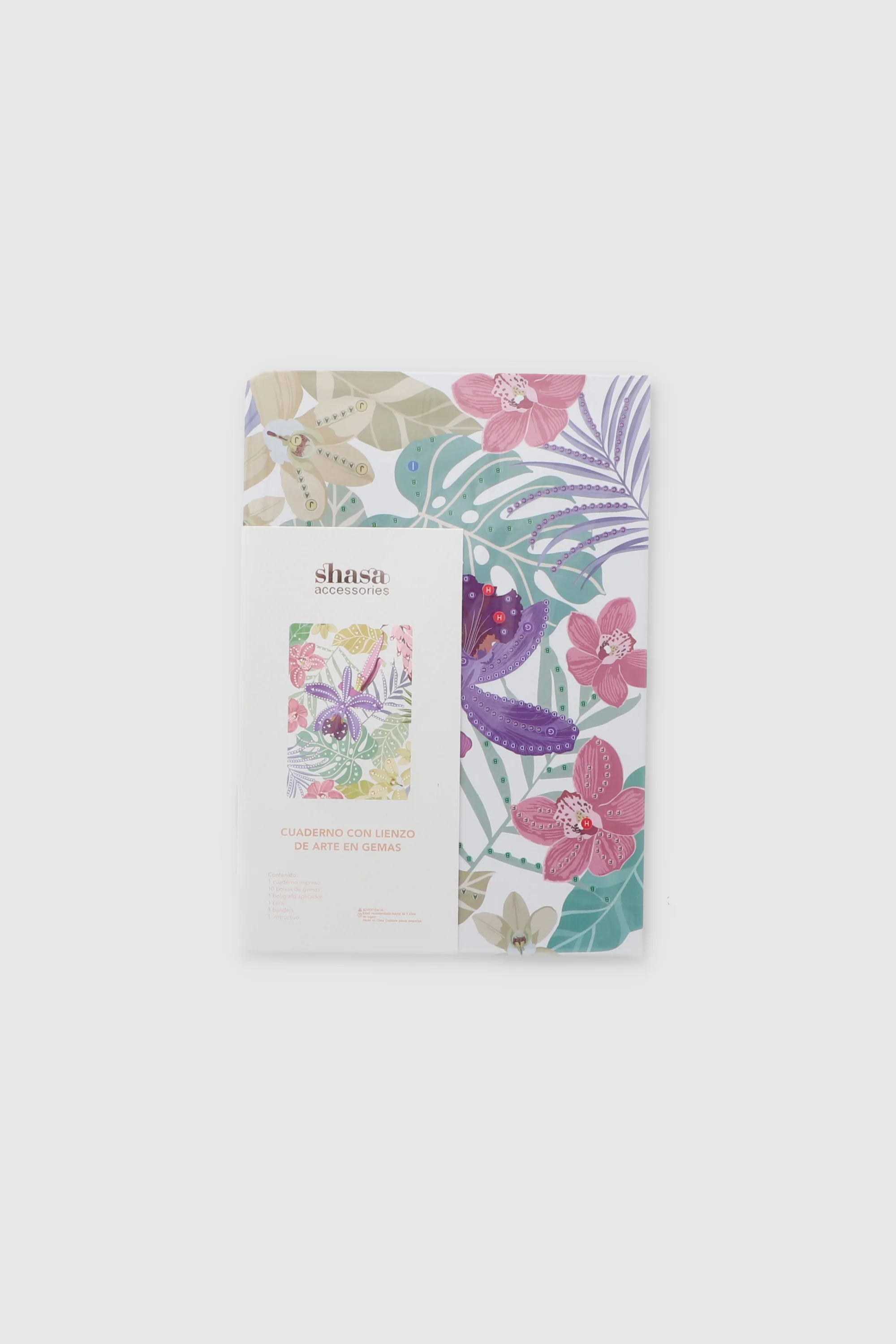 Set DIY libreta pixel flores tropicales - Image 3