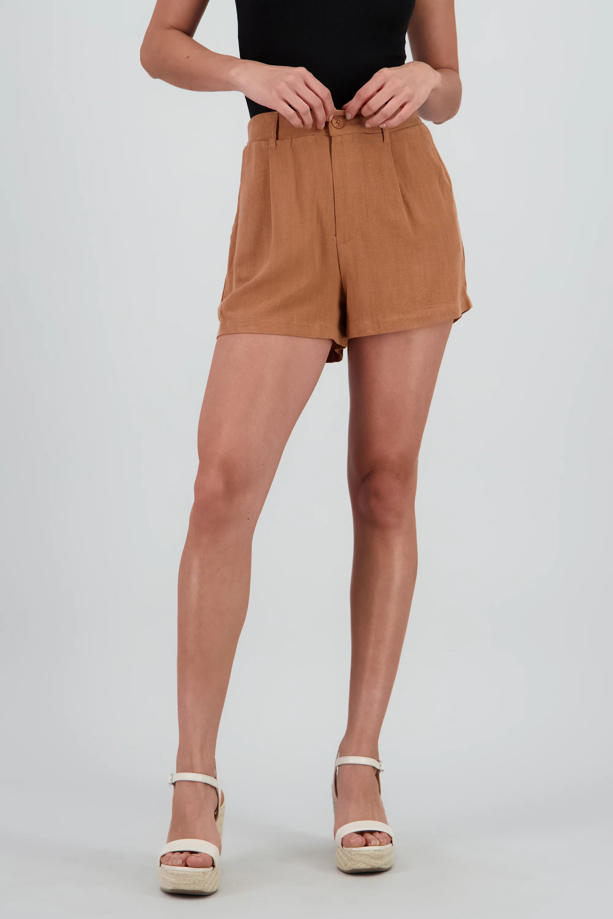 Short de lino con jarreta - Image 2