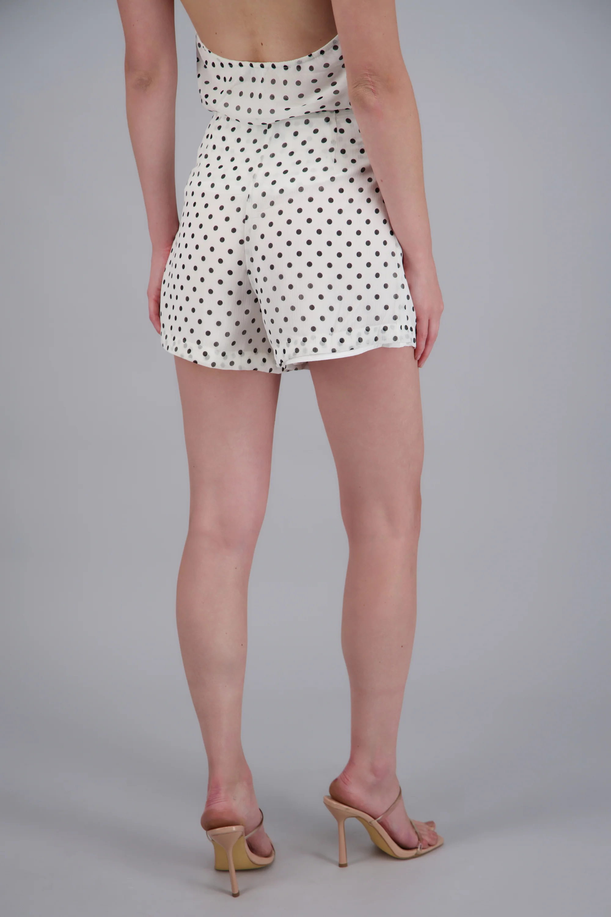 short mini fluido detalle polka dots - Image 4