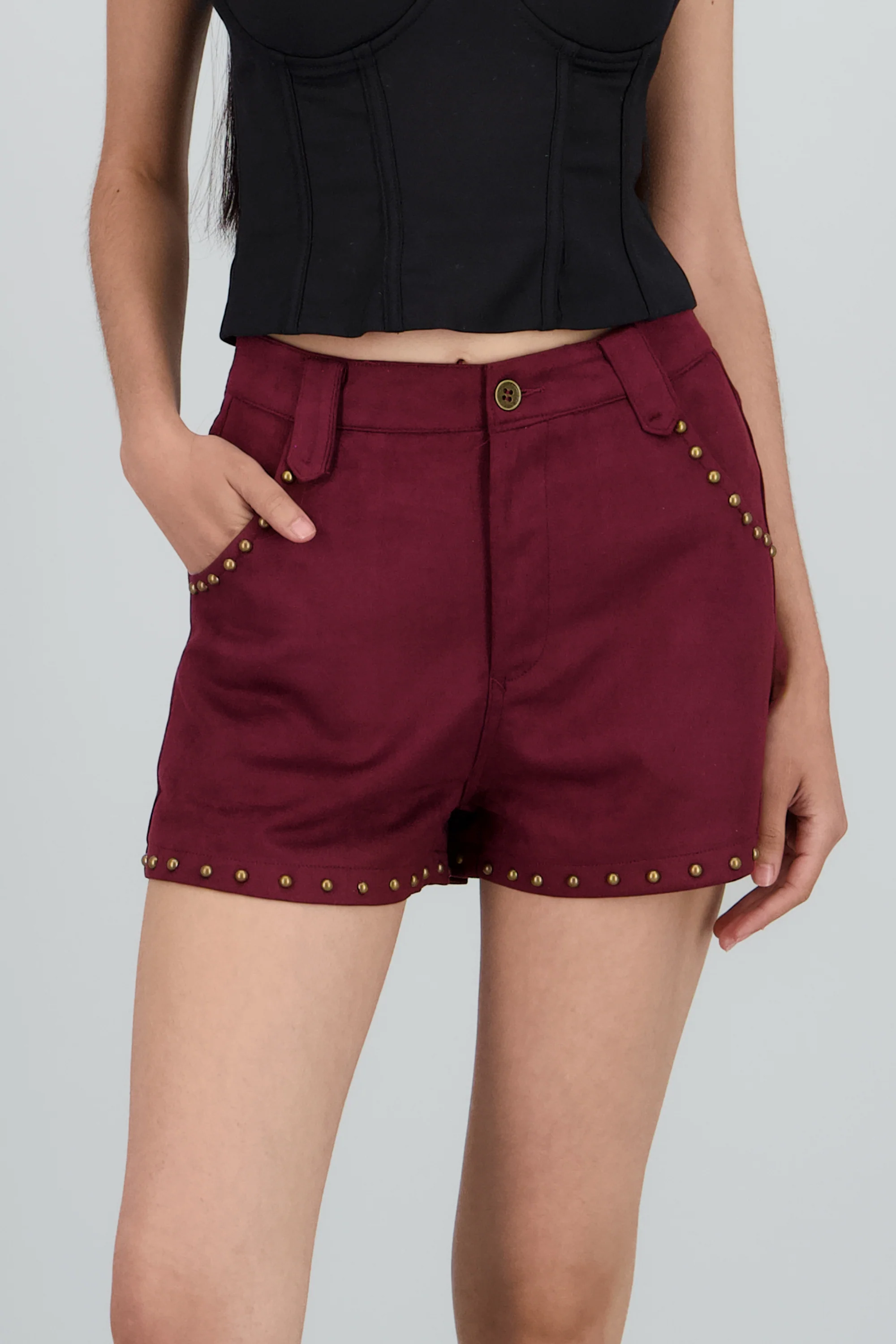 Short suede detalle estoperoles - Image 5