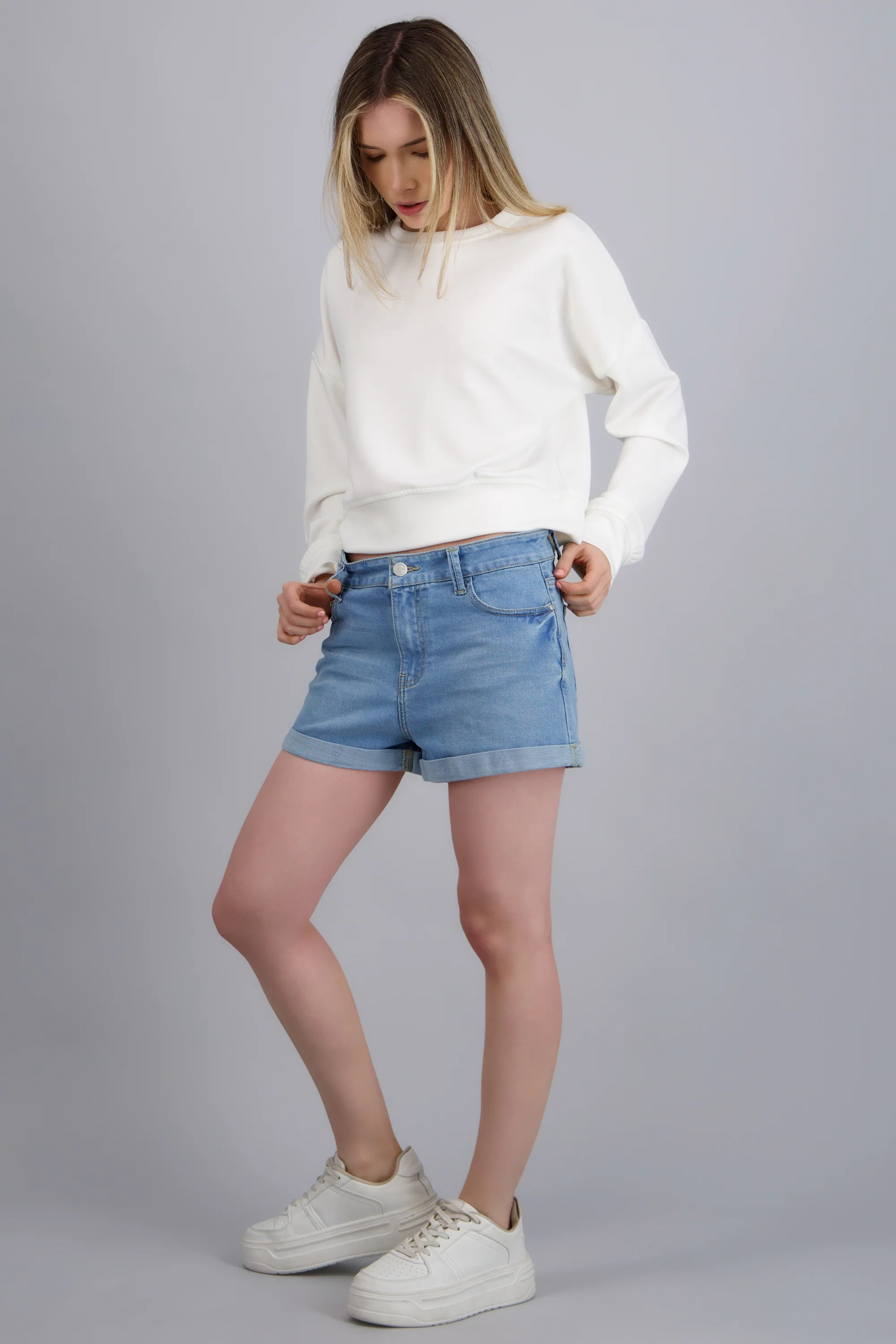 Shorts denim dobladillo - Image 2