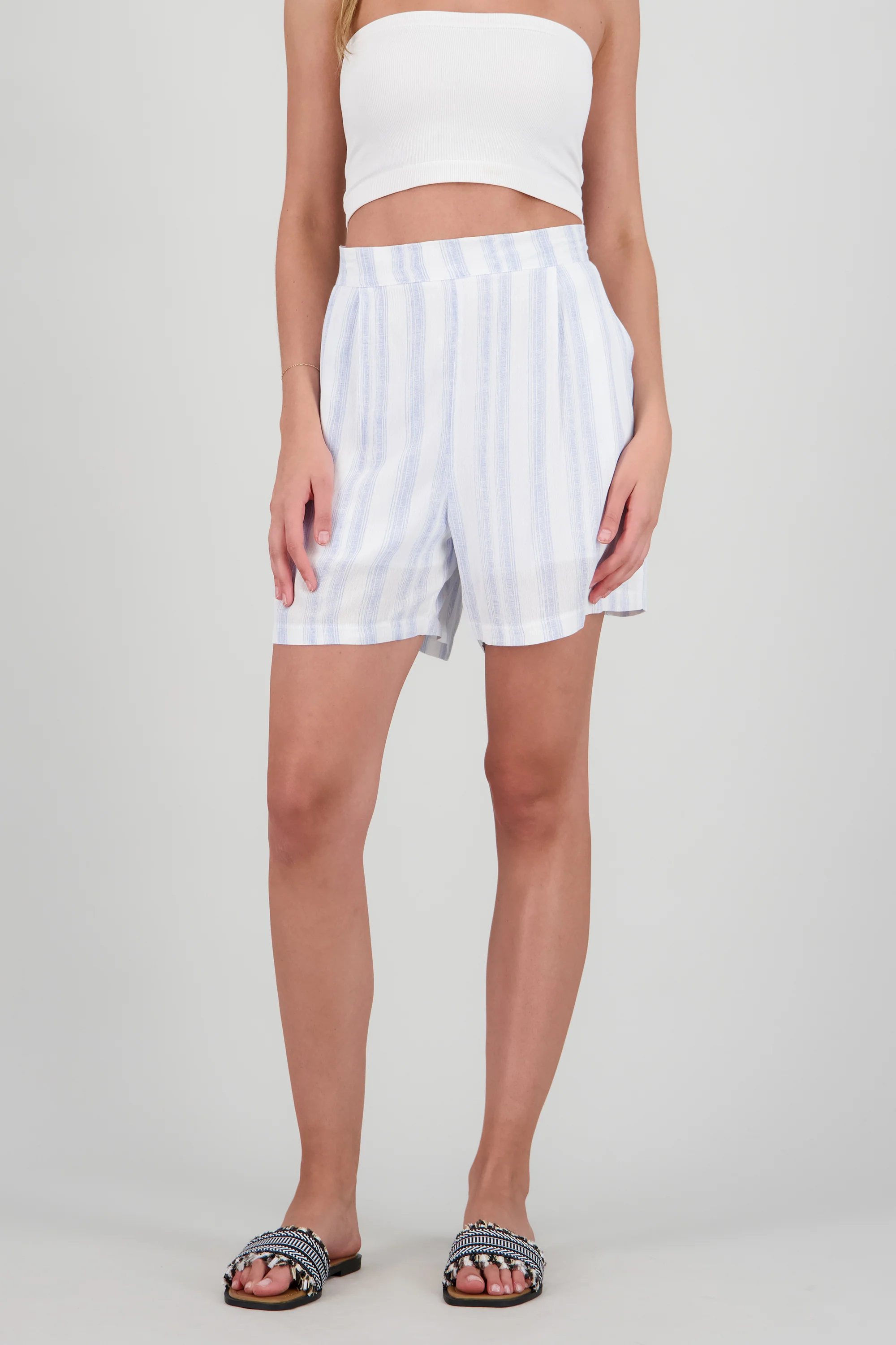 Shorts pretina detalle rayas - Image 2