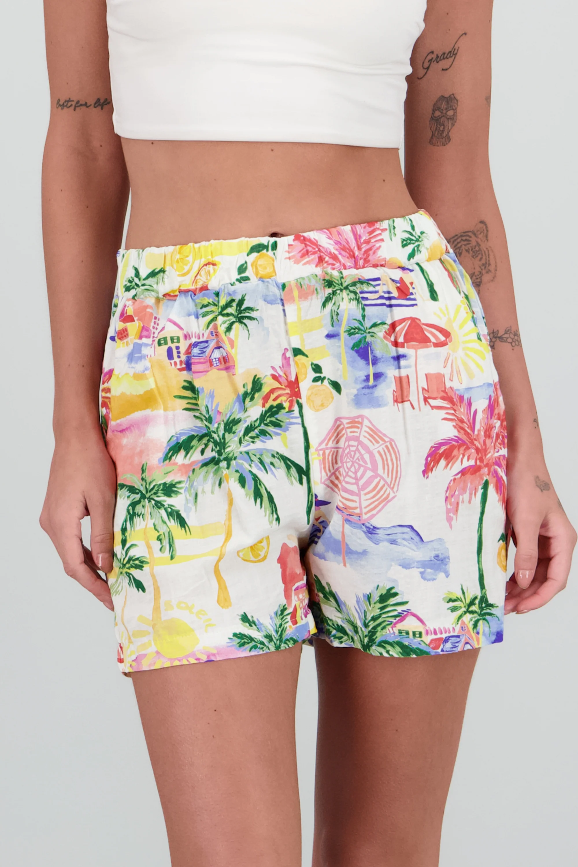 Shorts resorte detalle estampado - Image 5