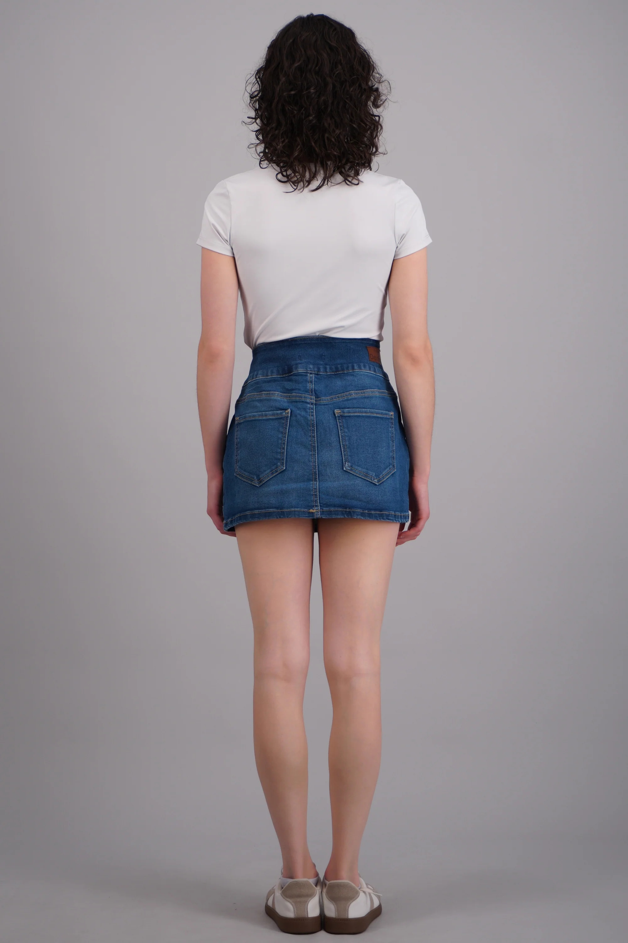 Skort denim pretina ancha - Image 4