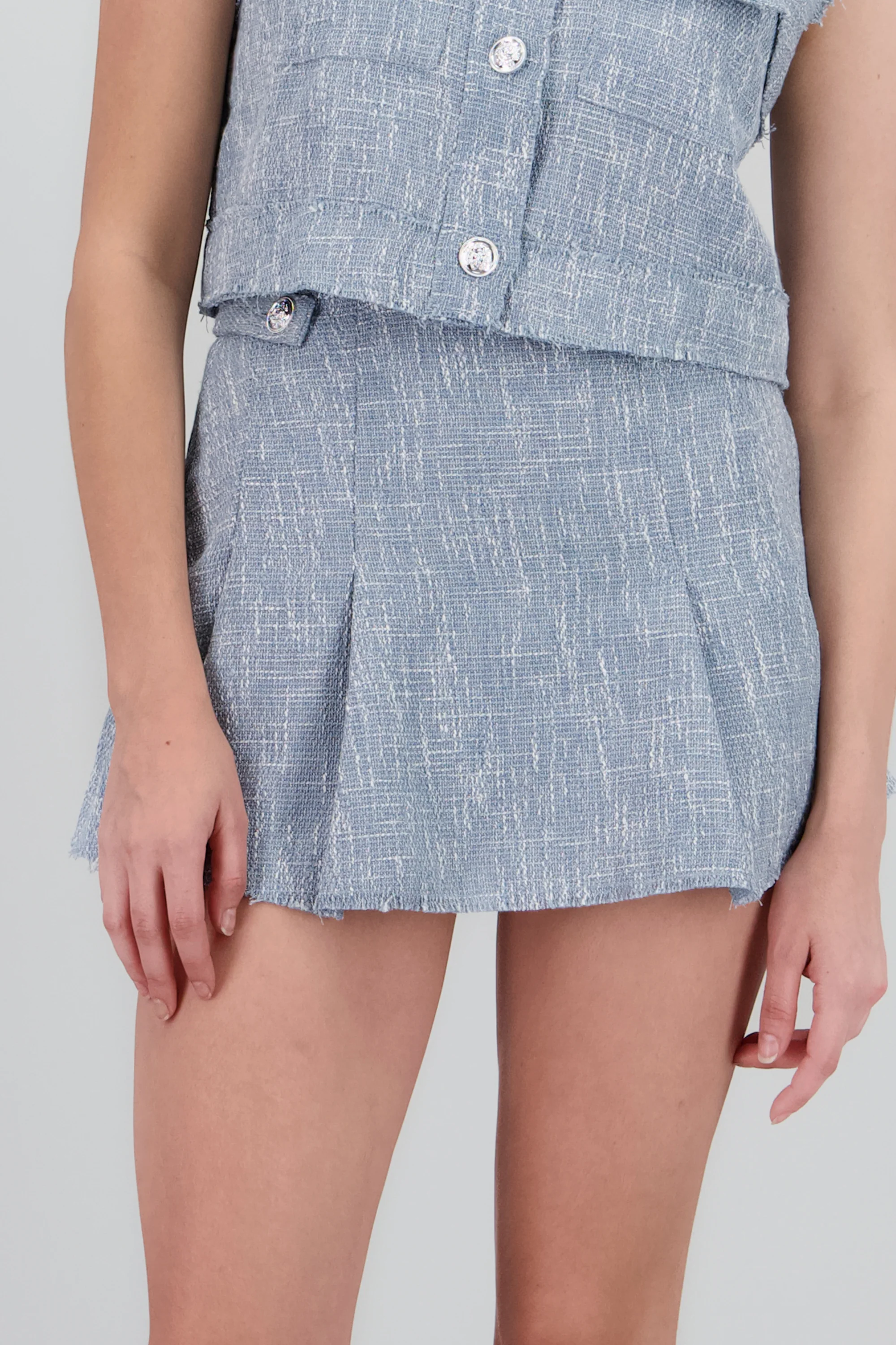 Skort tweed detalle botones - Image 5