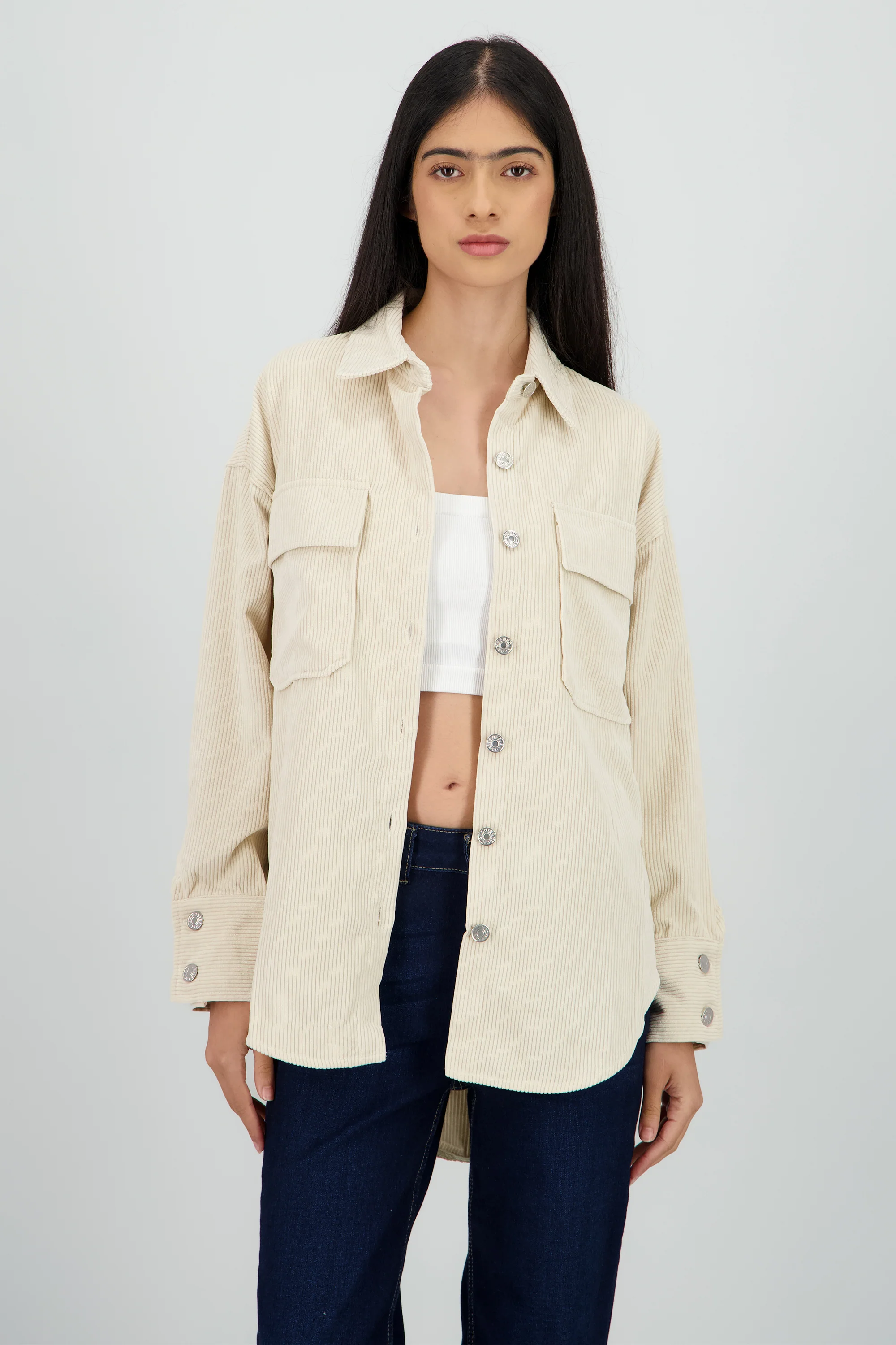 Sobrecamisa oversized pana - Image 2
