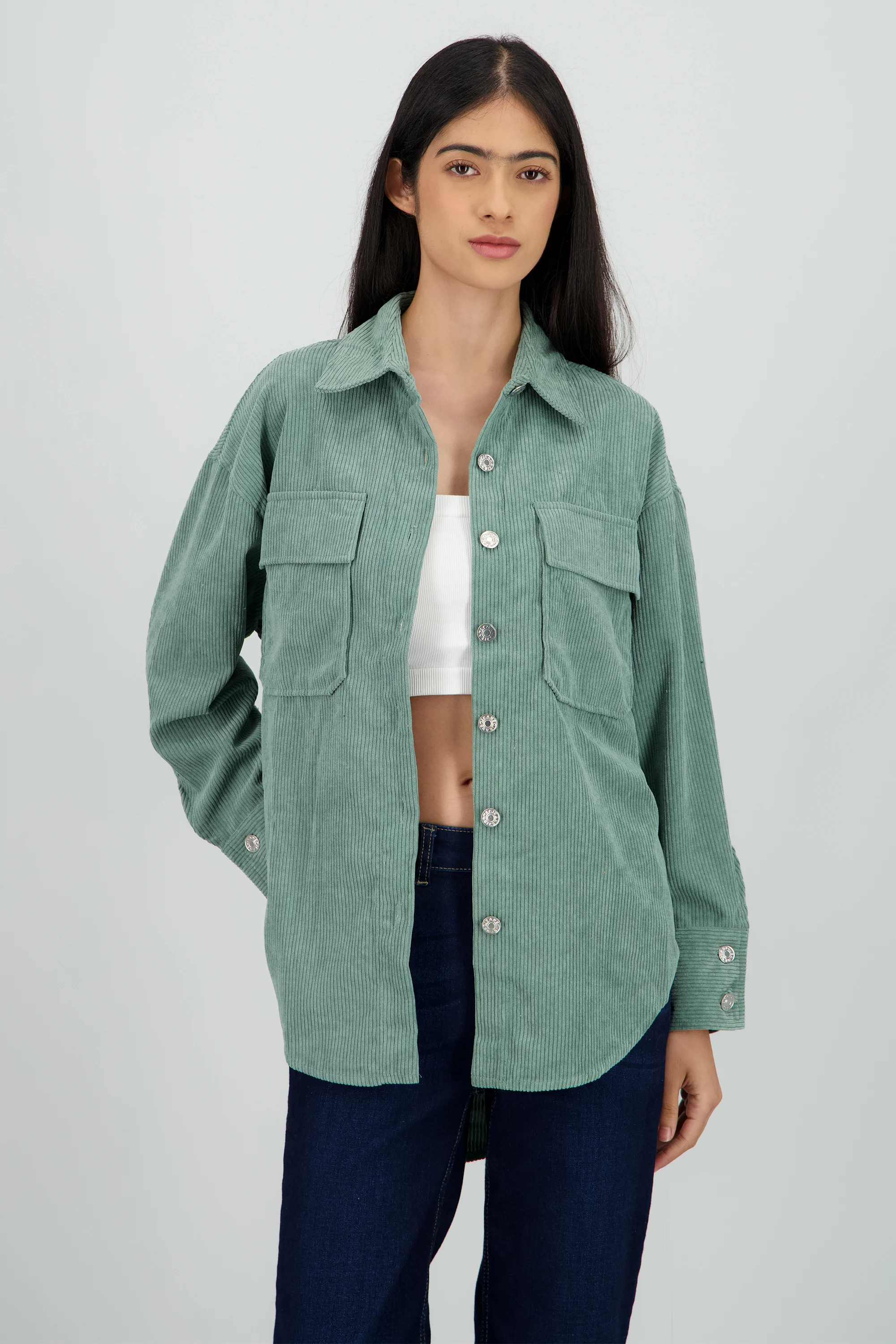 Sobrecamisa oversized pana - Image 2