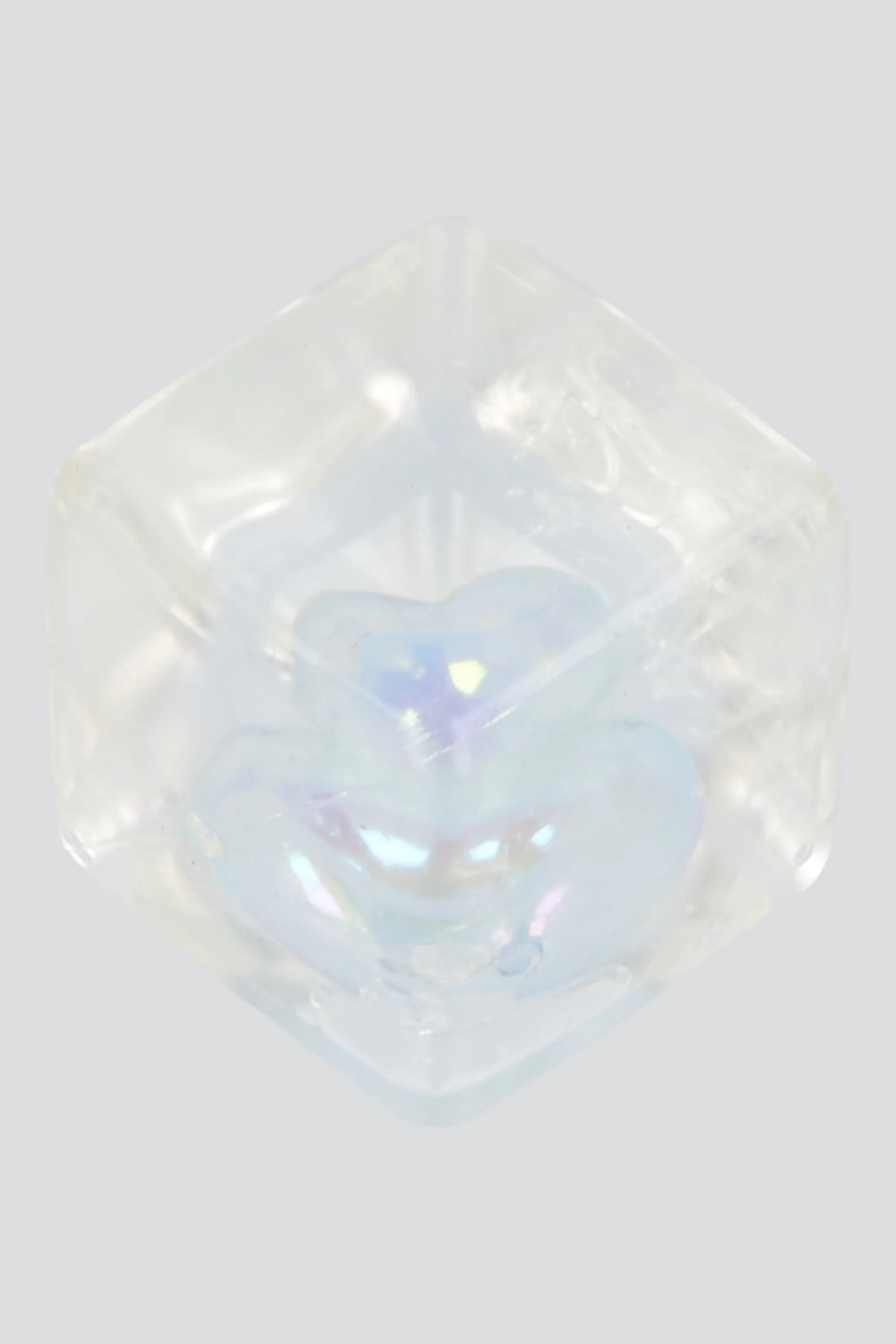 Squishy cubo corazon brilla en la oscuridad