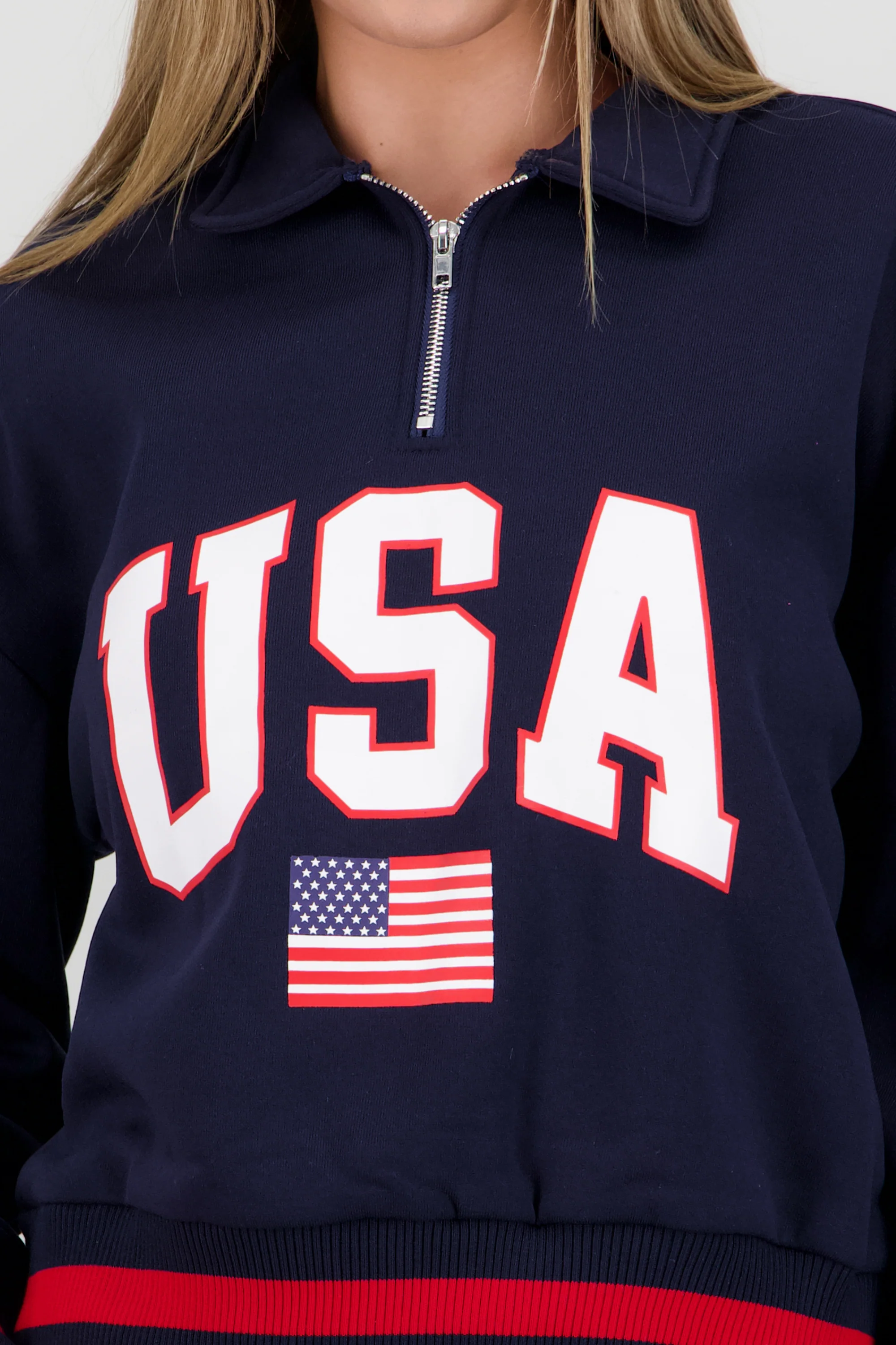 Sudadera contraste USA - Image 5