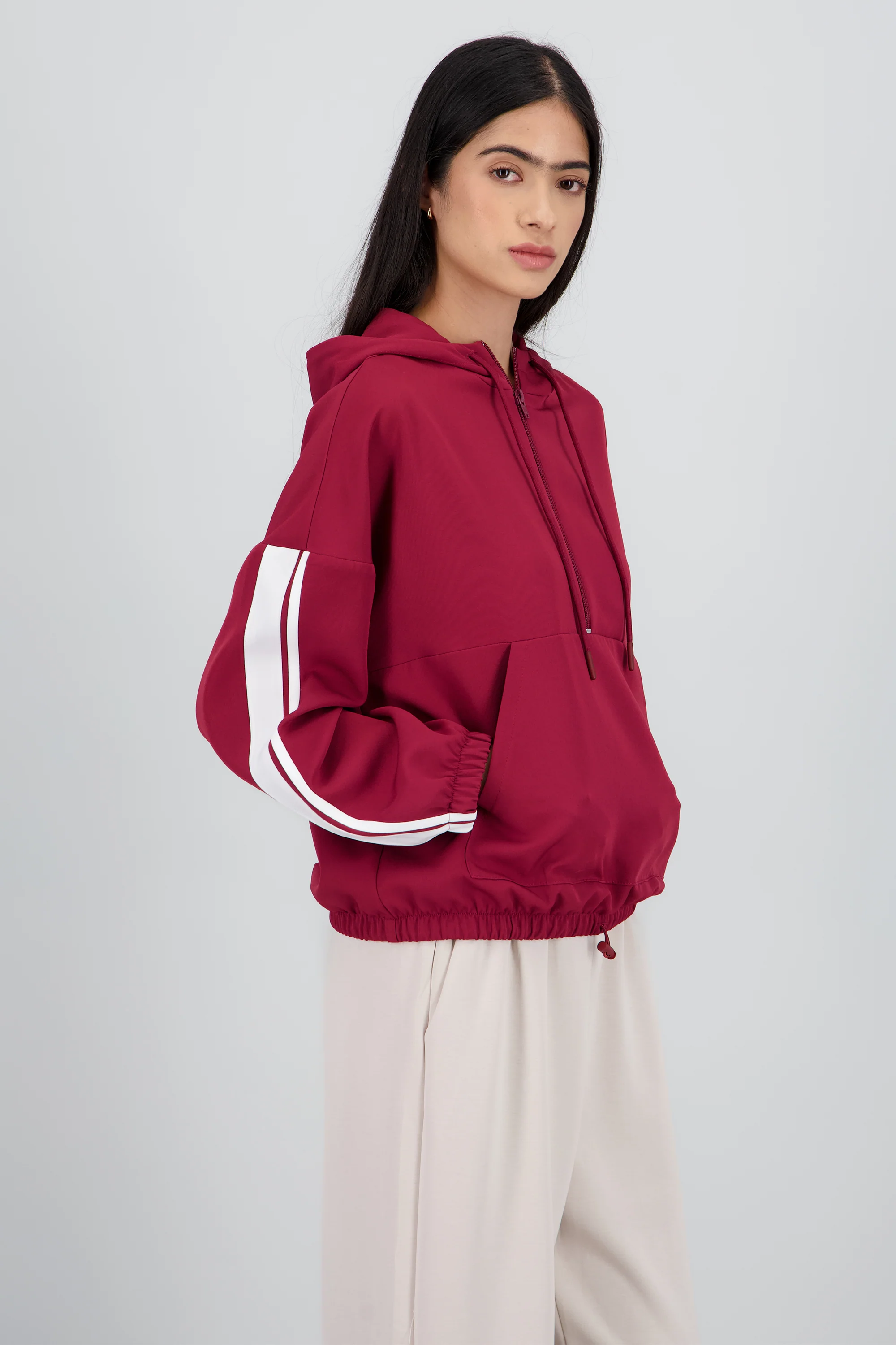 Sudadera detalle tiras contraste - Image 3