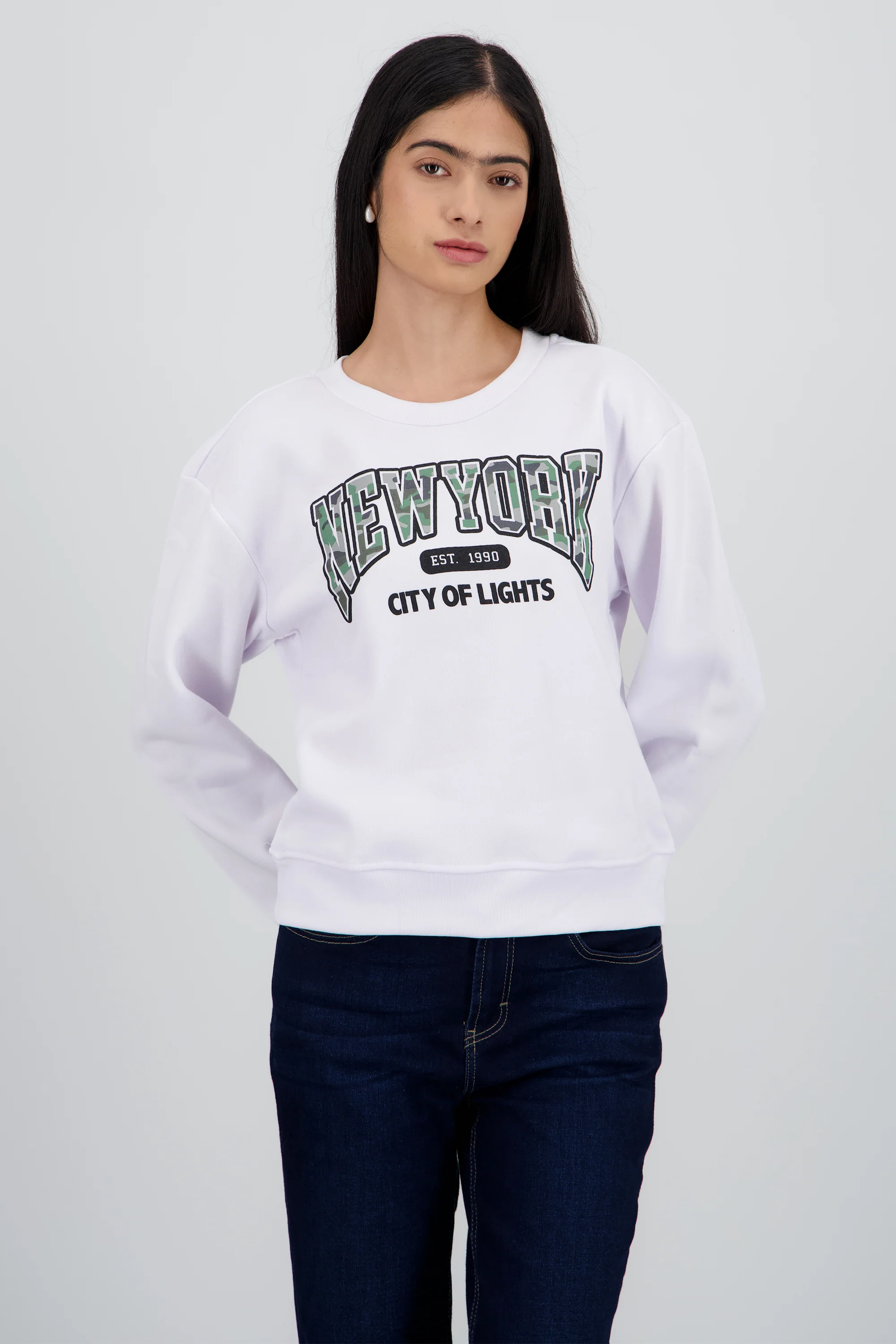 Sudadera estampado new york