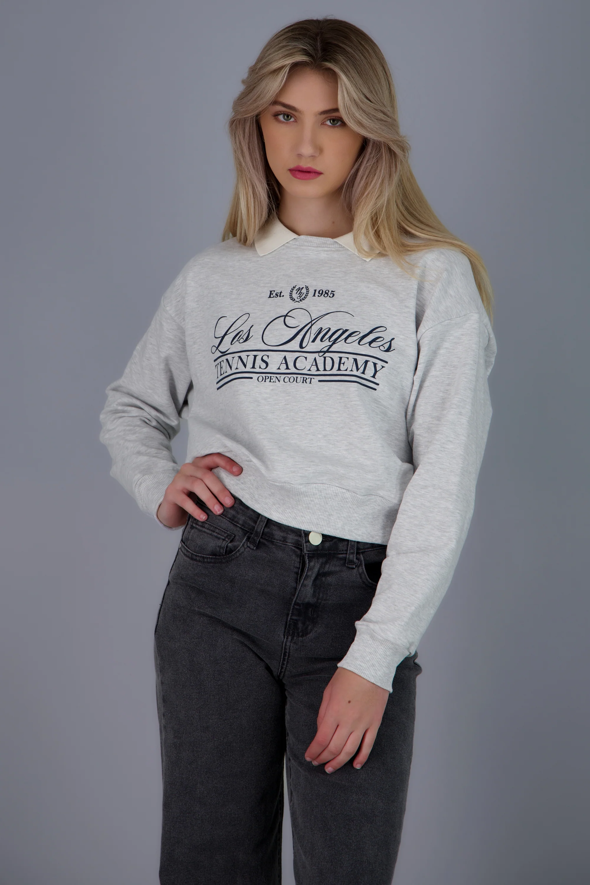 Sudadera los angeles cuello polo - Image 3