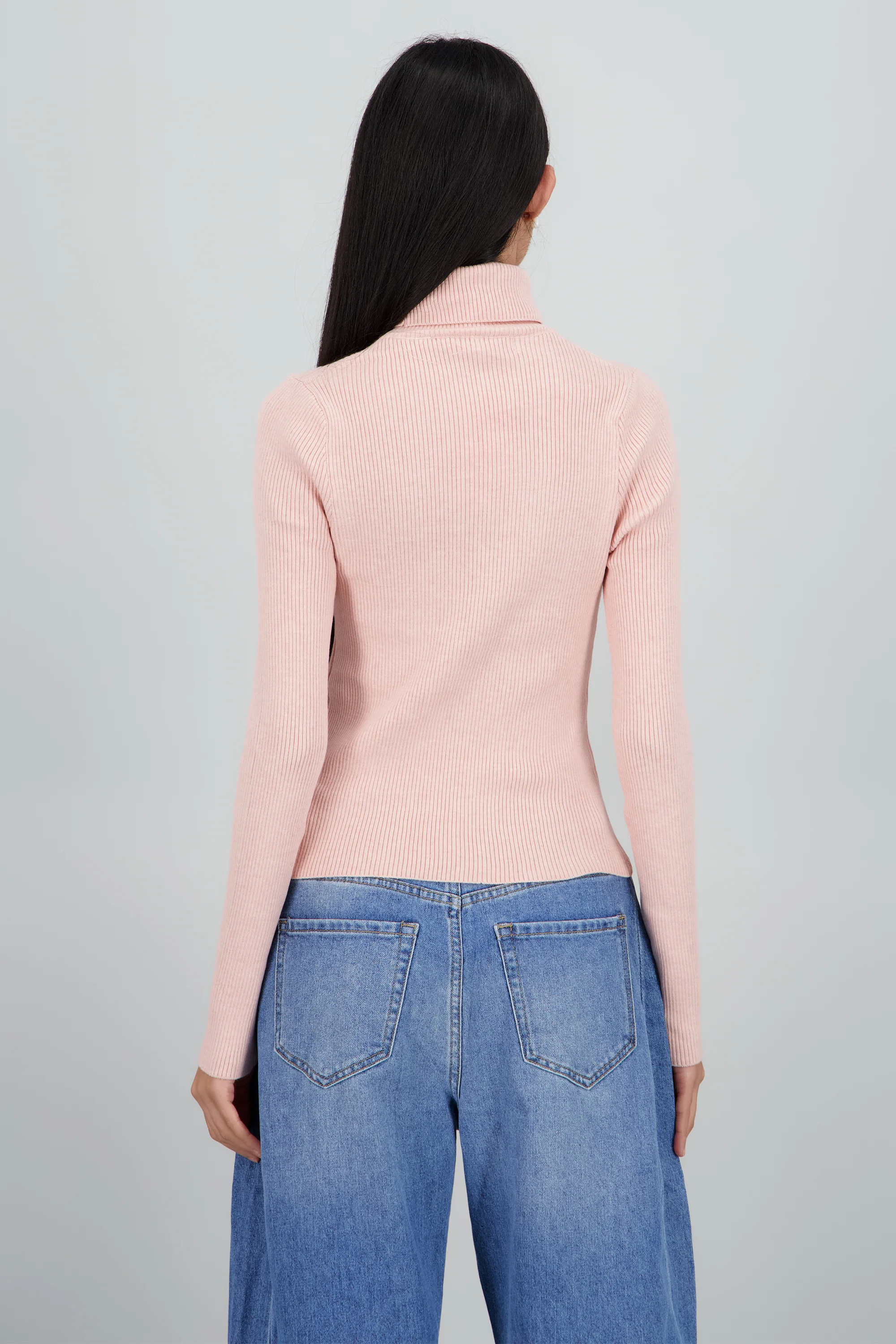 Sueter acanalado con cuello alto - Image 4