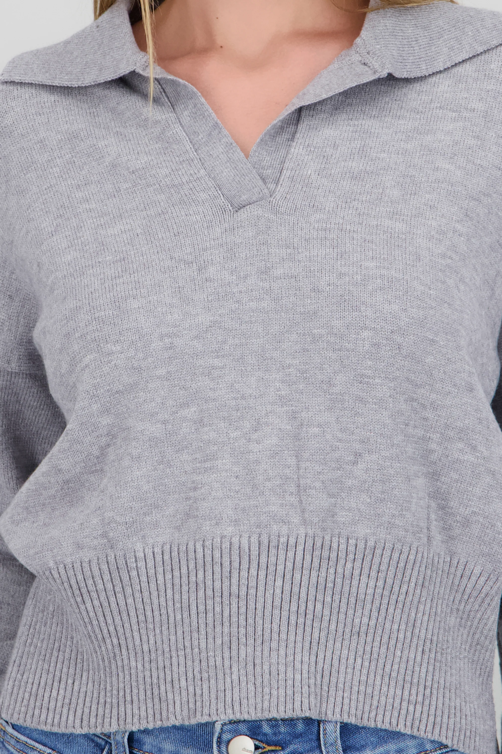 Sueter cuello polo liso - Image 5