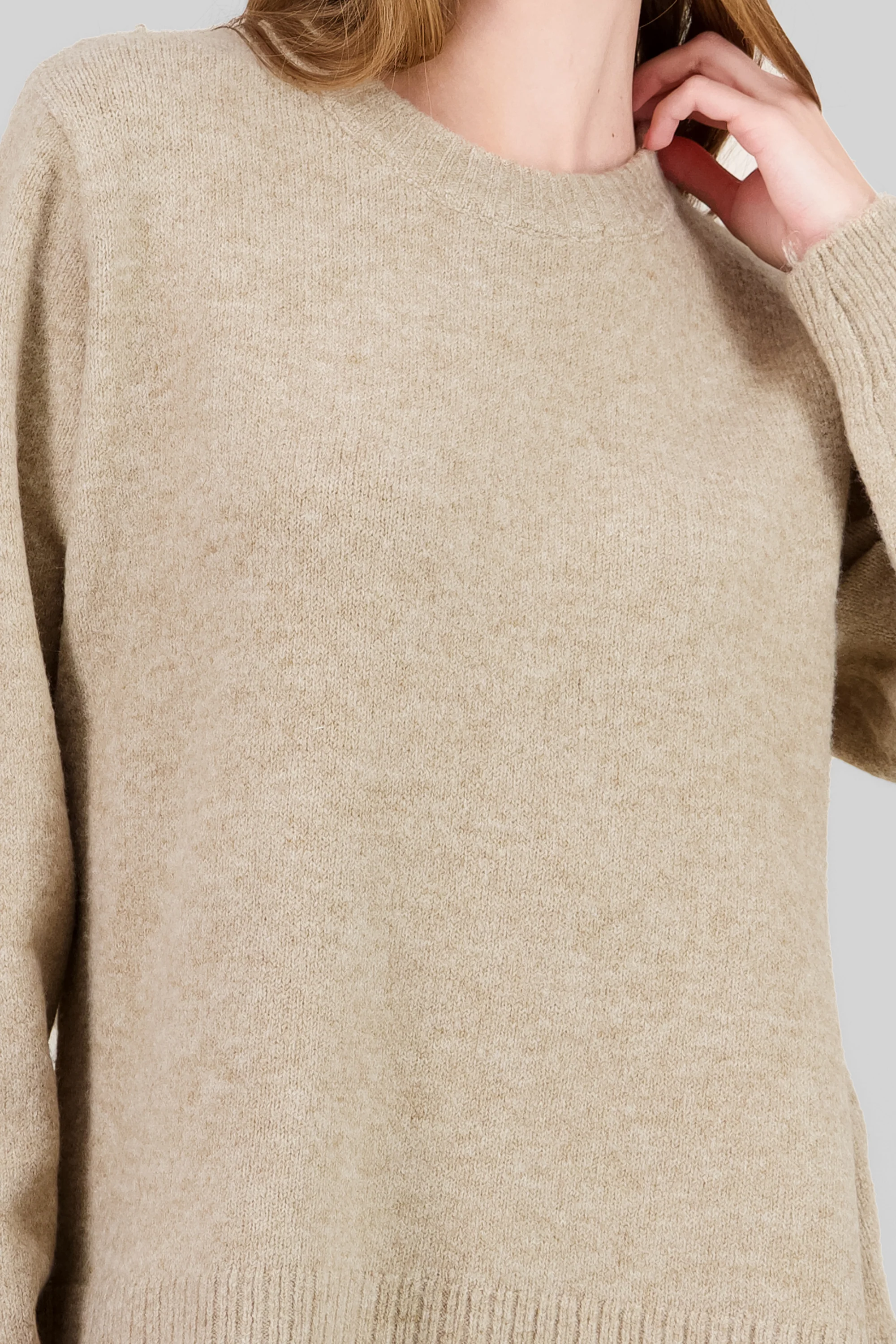 Sueter cuello redondo oversized liso - Image 5