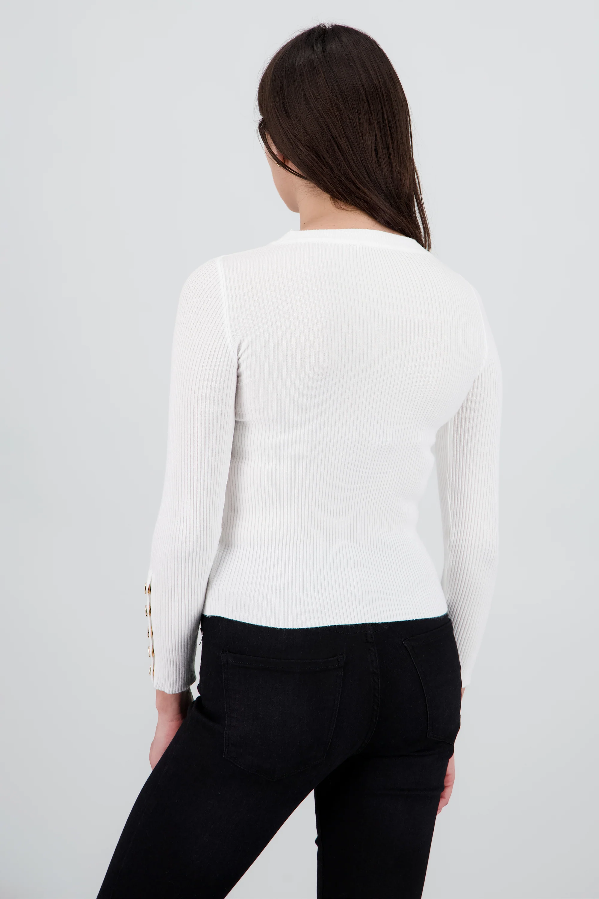 Sueter liso con botones - Image 4
