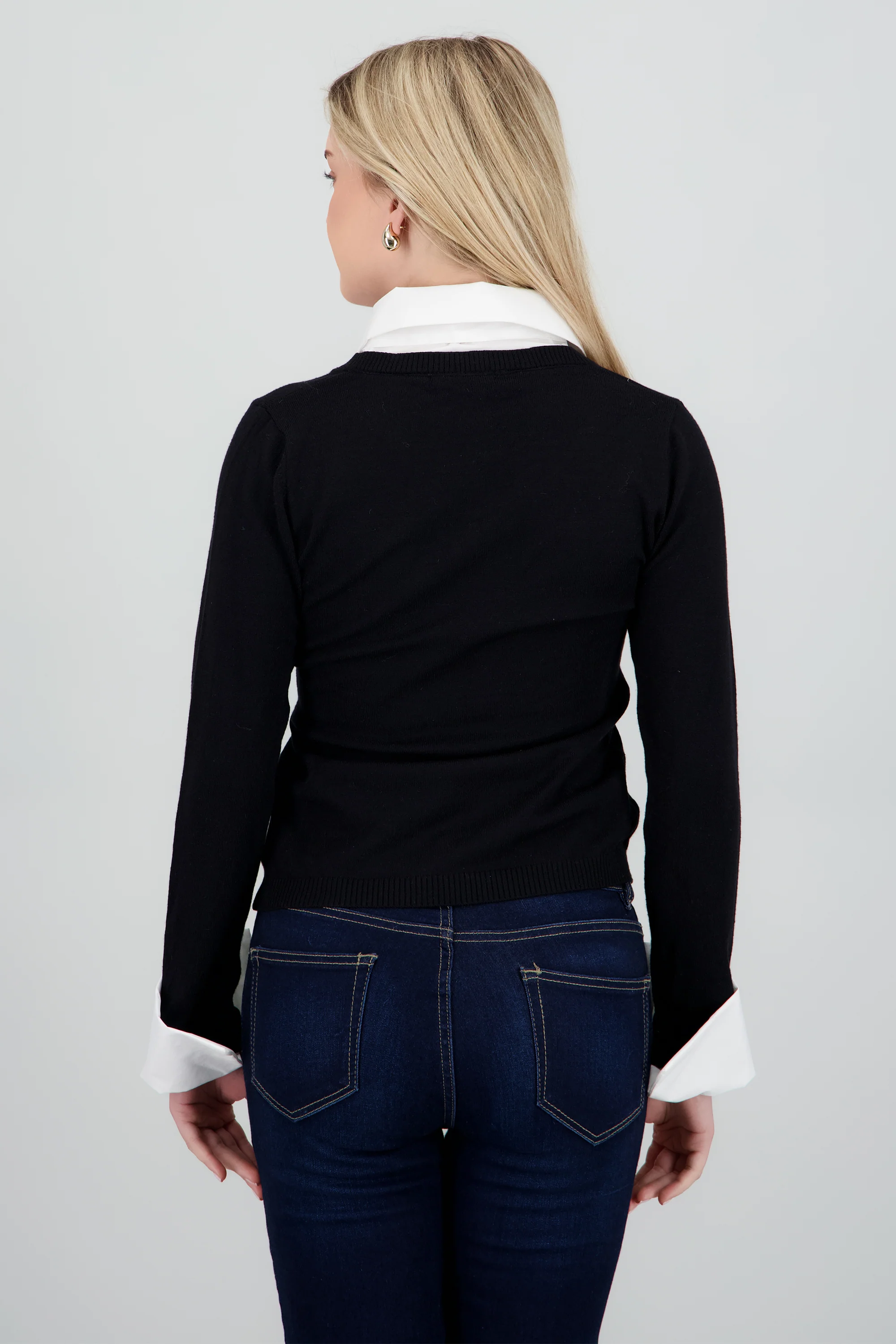 SUETER LISO CON CAMISA - Image 4