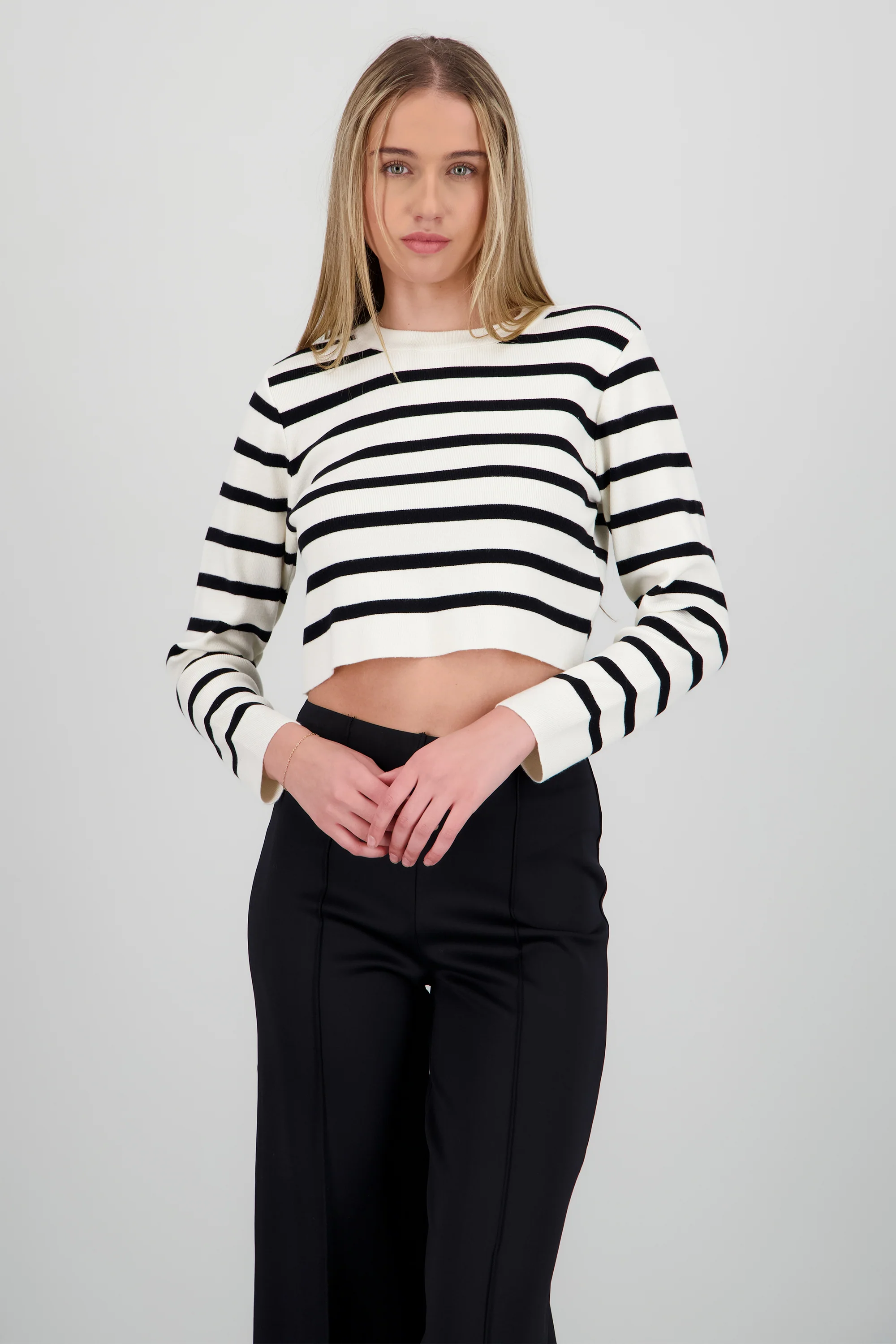 Sueter rayas crop - Image 2