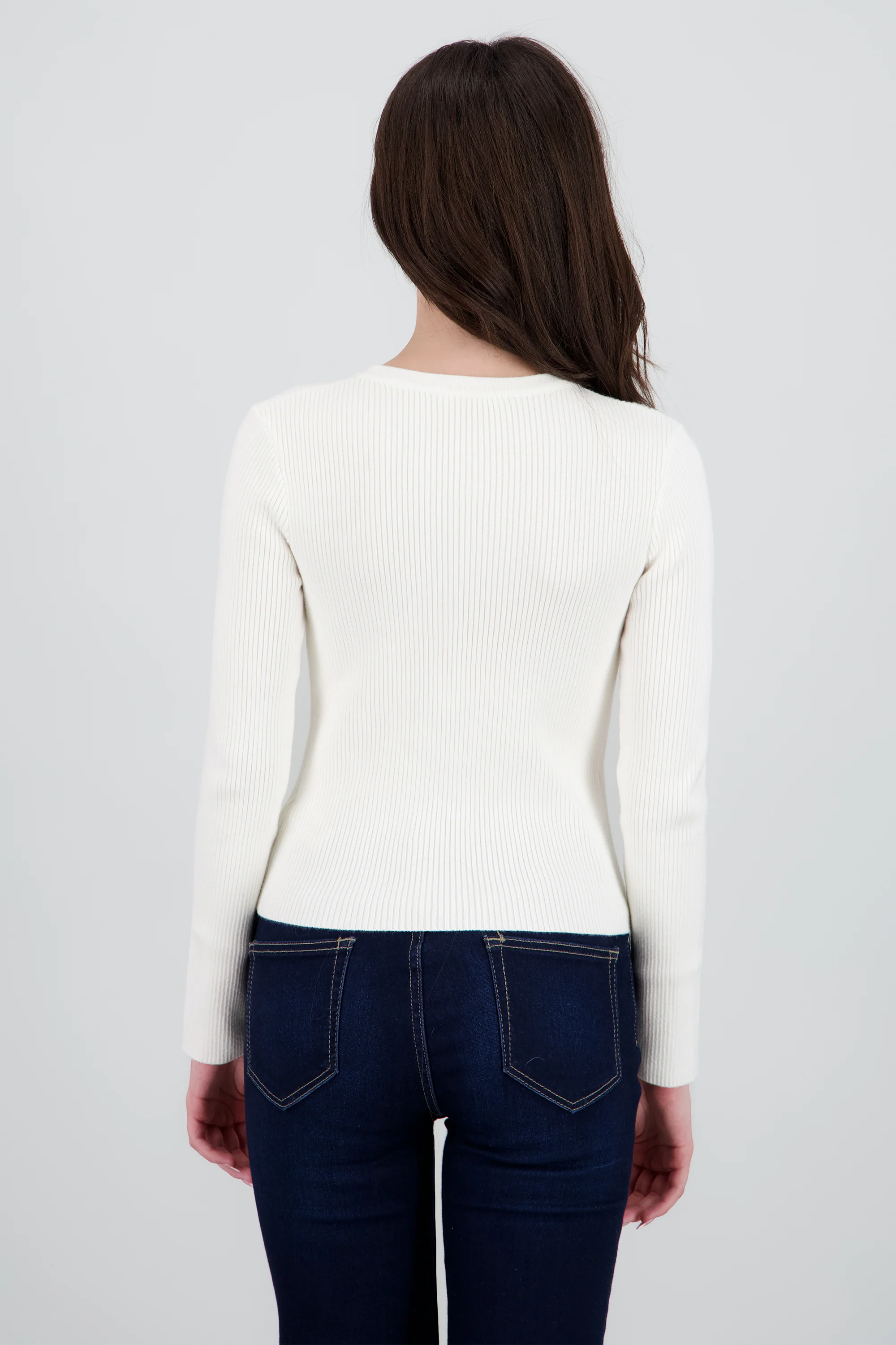 Sueter tejido con botones detalle cut out - Image 4