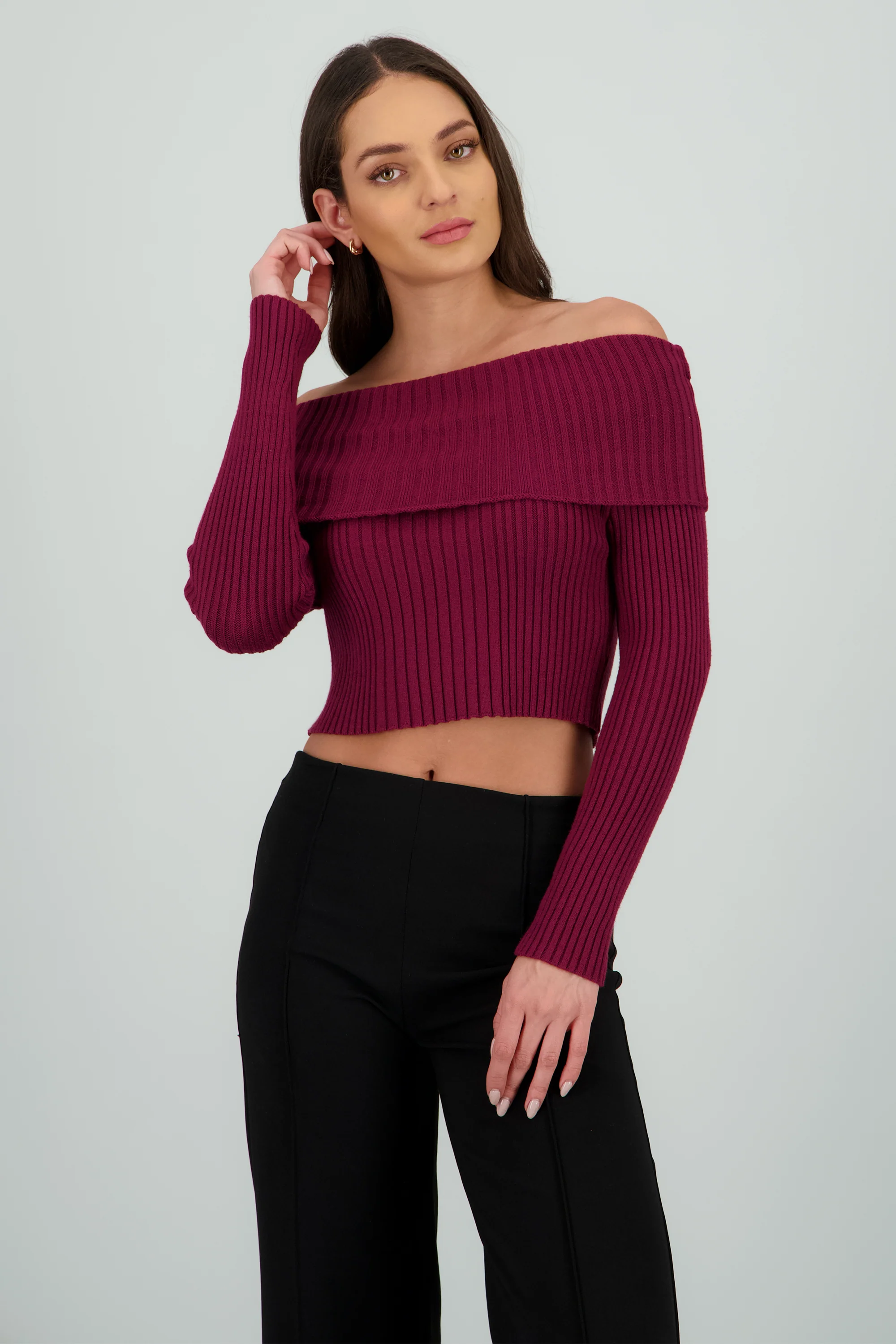 Sueter tejido off shoulder - Image 2