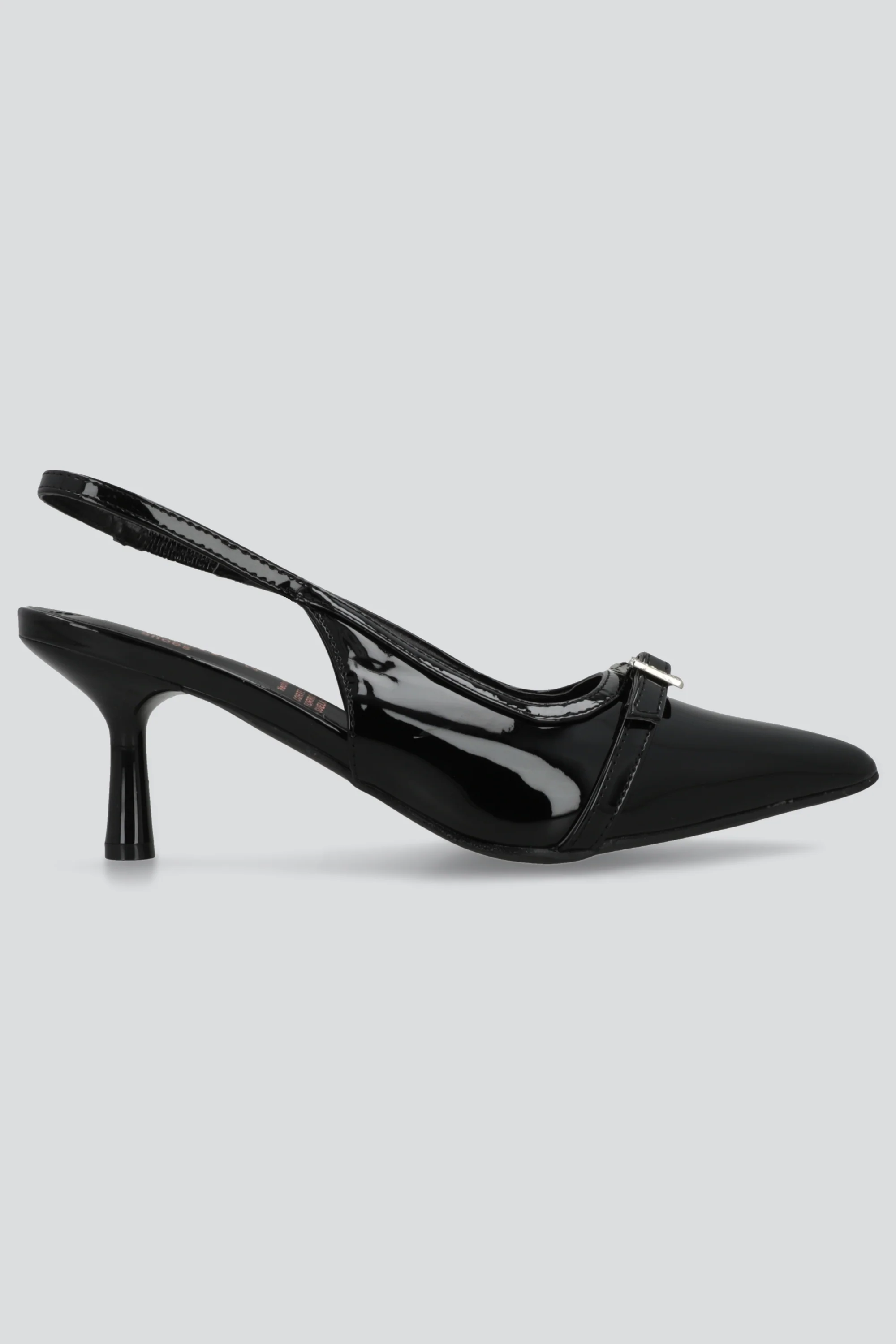 Tacon pointy hebilla brillos