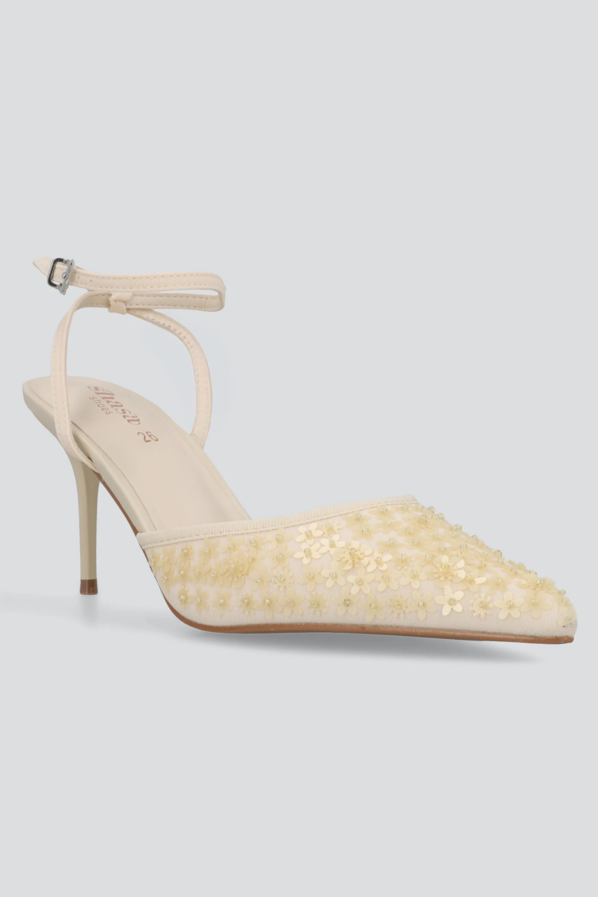 Tacon pointy lentejuelas flores - Image 4