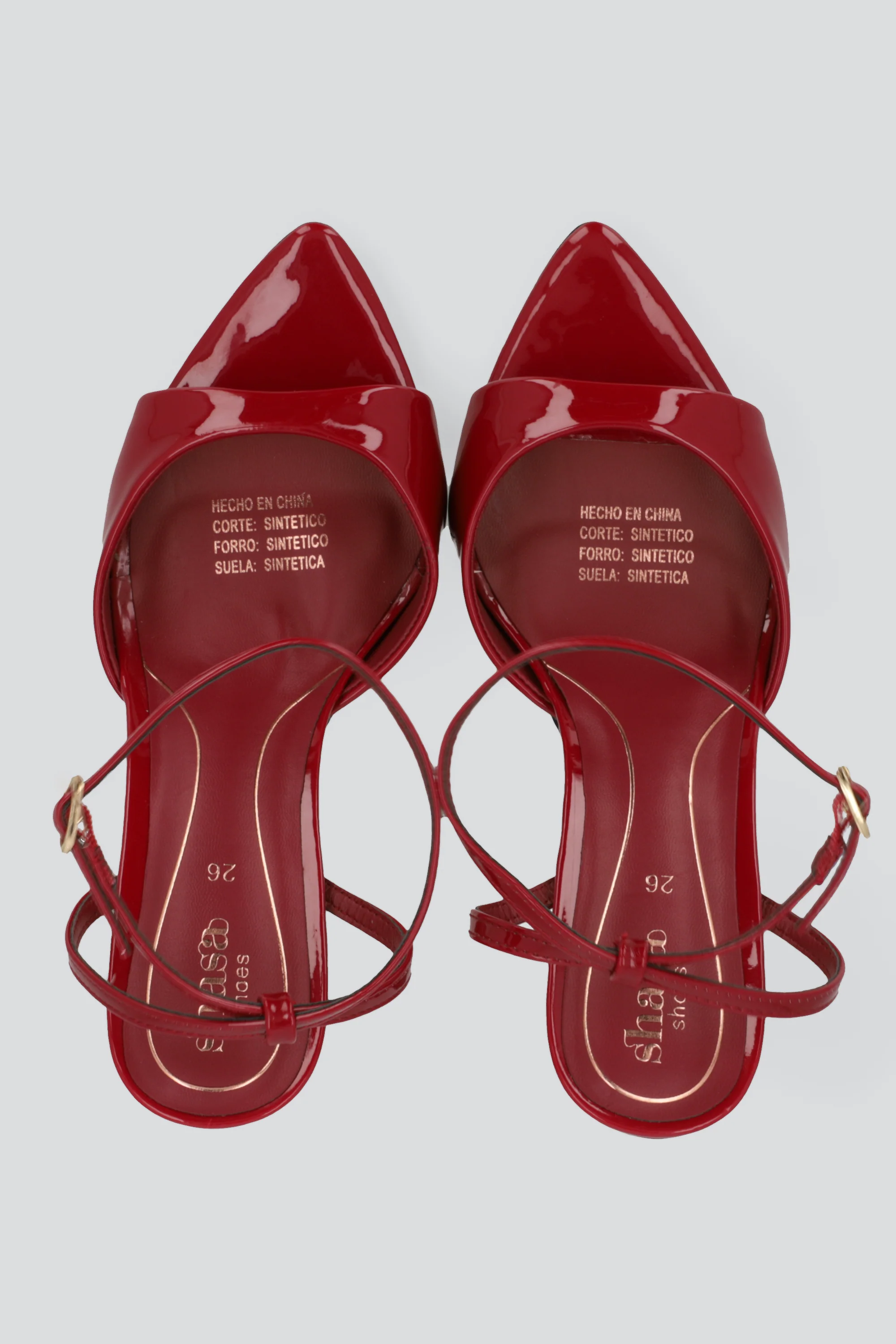 Tacon puntal charol peep toe tiras - Image 4