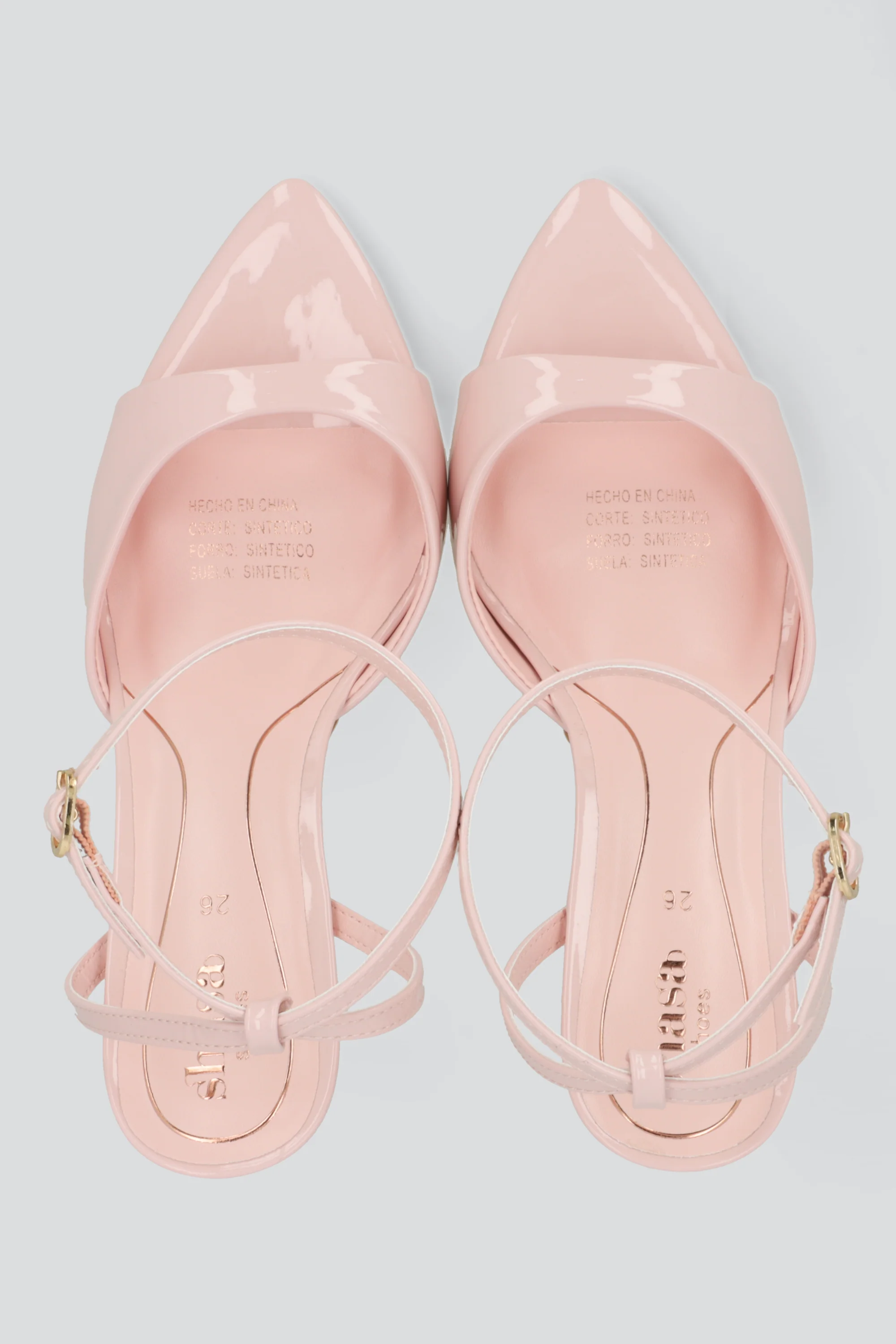 Tacon puntal charol peep toe tiras - Image 3
