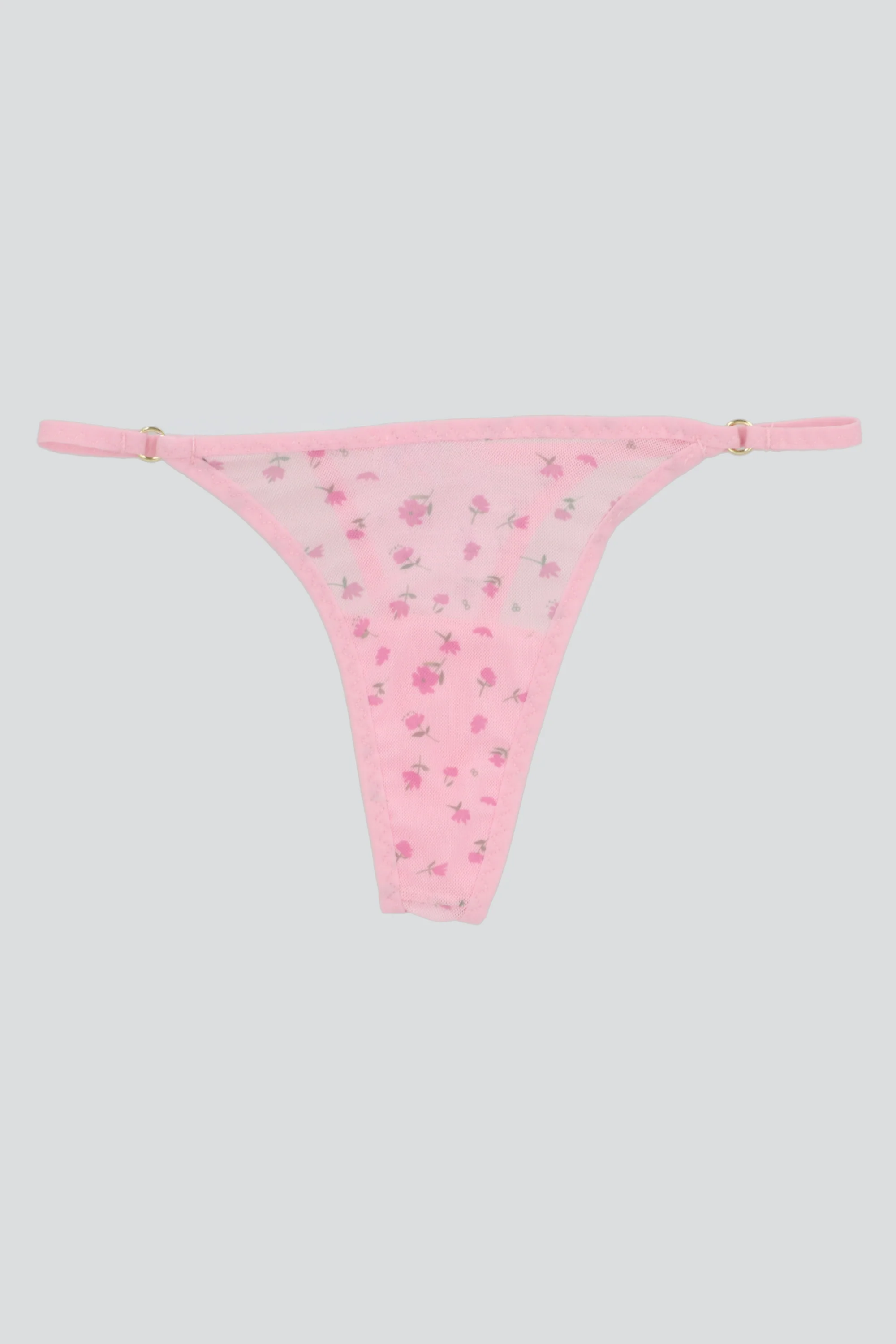 Tanga mesh estampado detalle aros