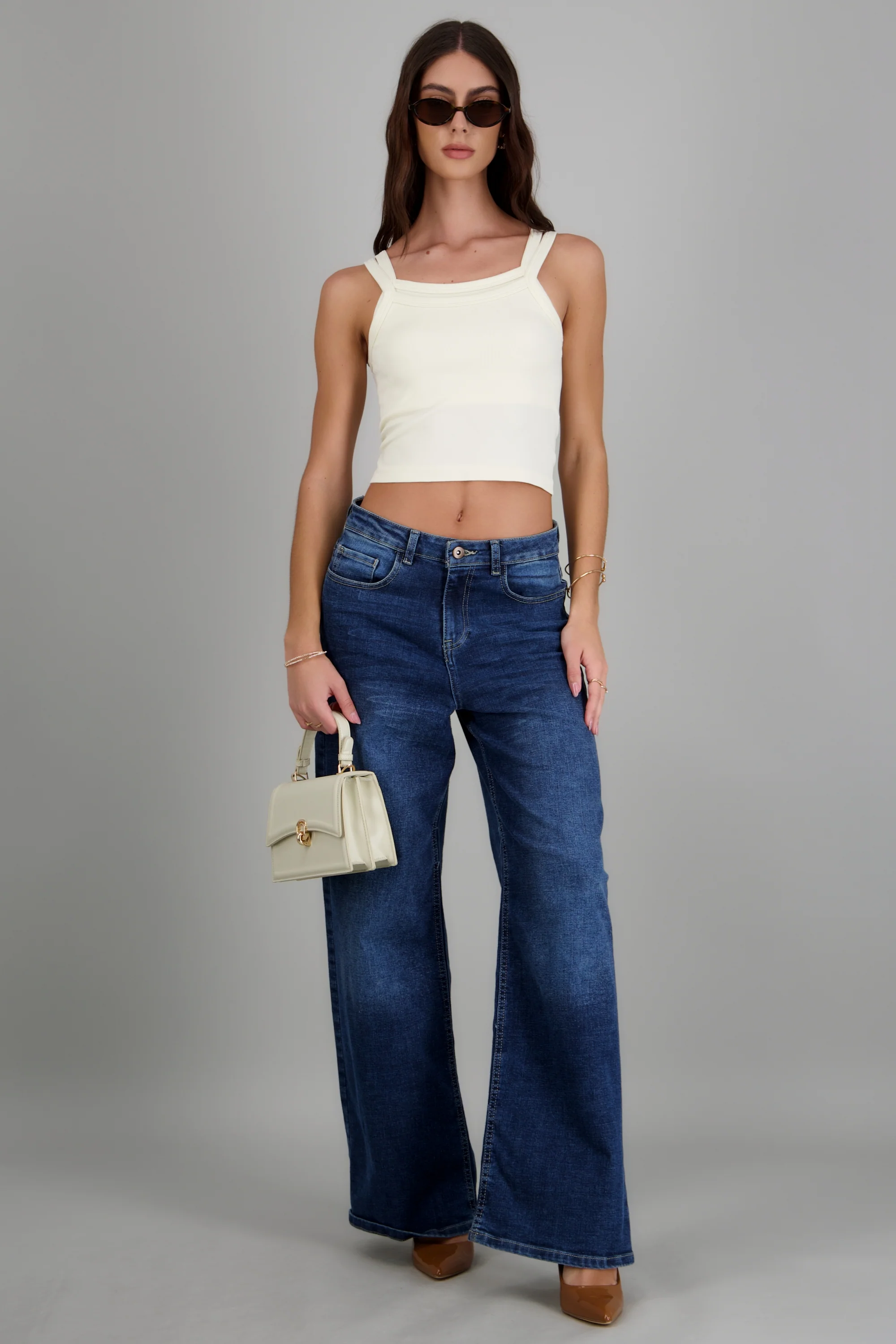 tank top acanalado doble tirante - Image 2