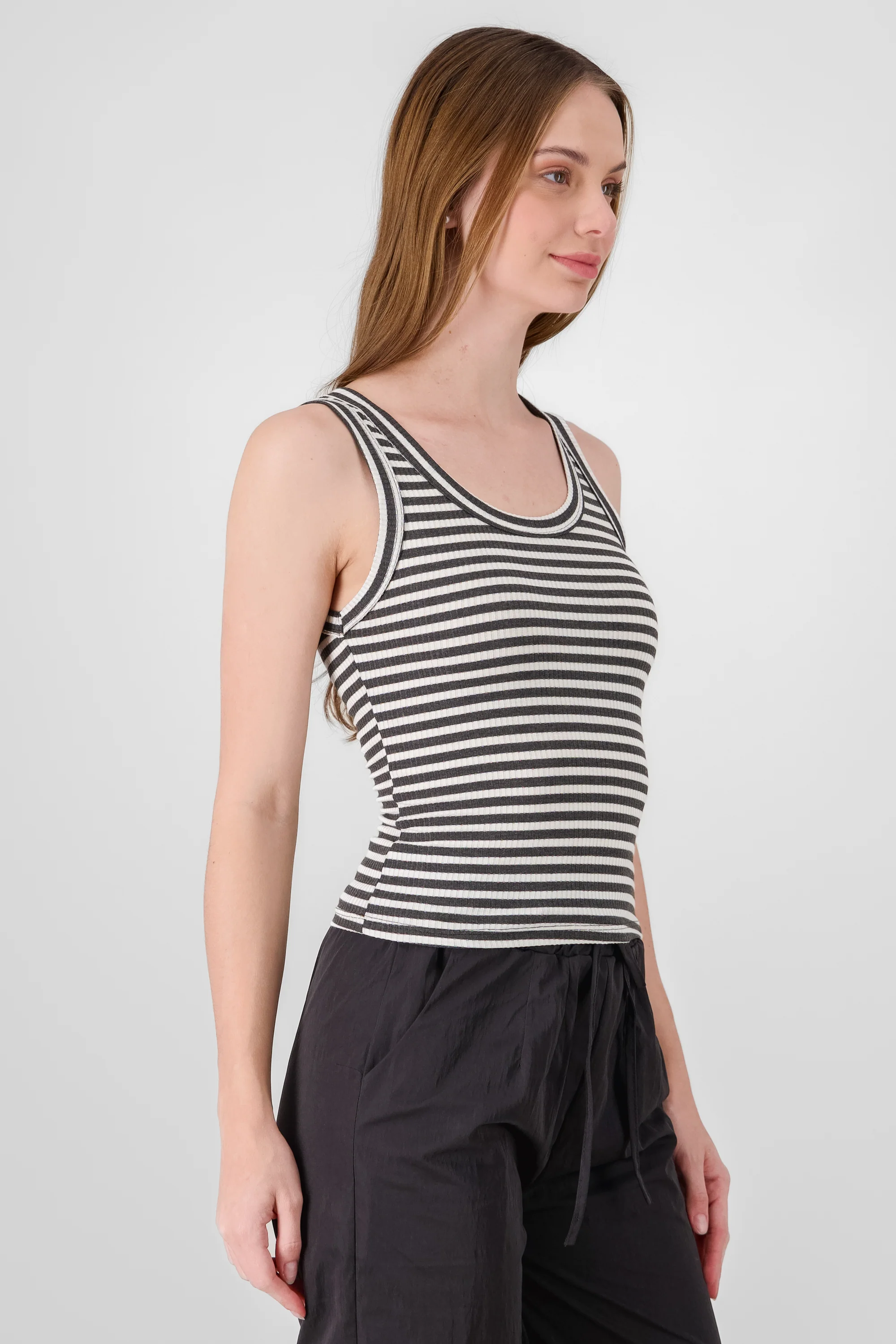 Tank top cuello redondo rayas - Image 3