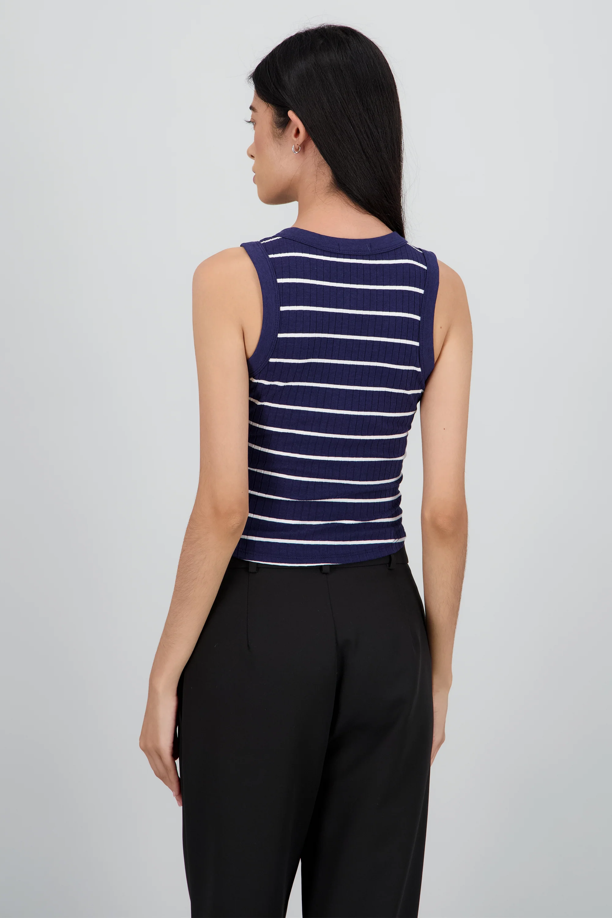 Tank top rayas rib - Image 4