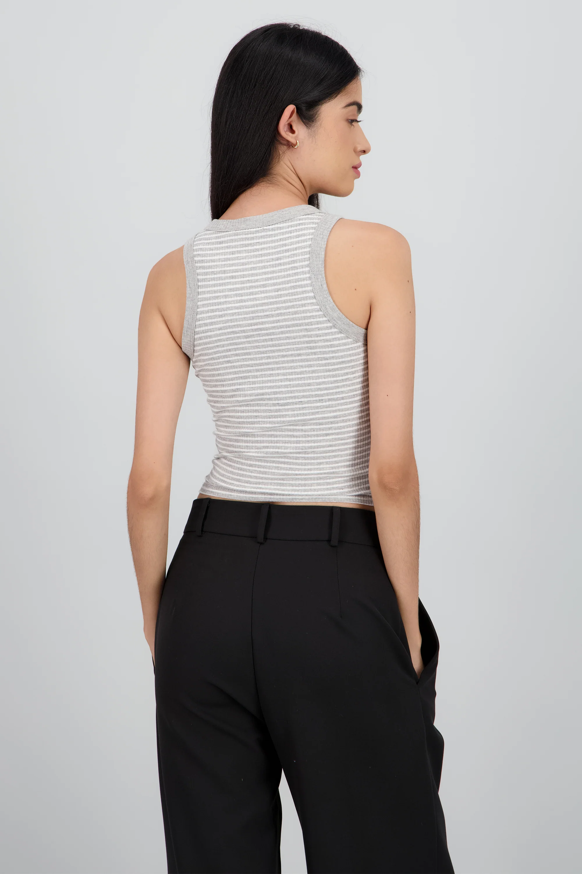 Tank top rib rayas - Image 4